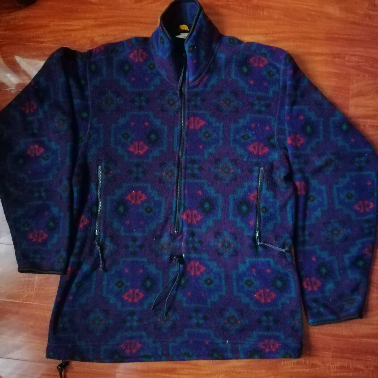 Rei Vintage REI Aztec pullover 1/2 zip Fleece Jacket Made In USA Size US M / EU 48-50 / 2 - 1 Thumbnail