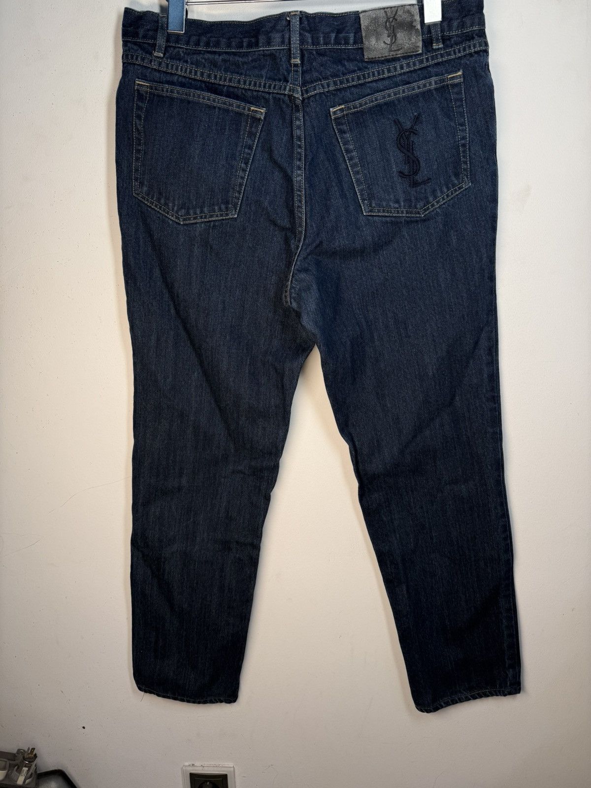 Yves Saint Laurent 34x30 YSL Jeans Denim Pants Indigo Selvedge Vintage Yves Size US 34 / EU 50 - 19 Thumbnail