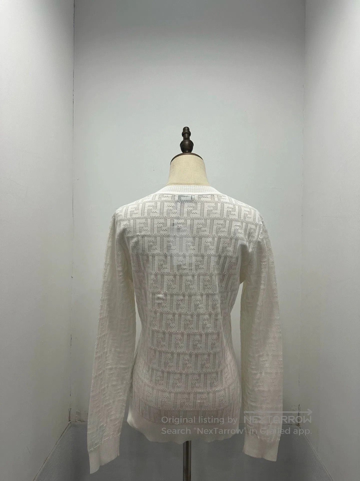 Fendi fendi ff patterned knit long sleeve top. Size US L / EU 52-54 / 3 - 2 Thumbnail