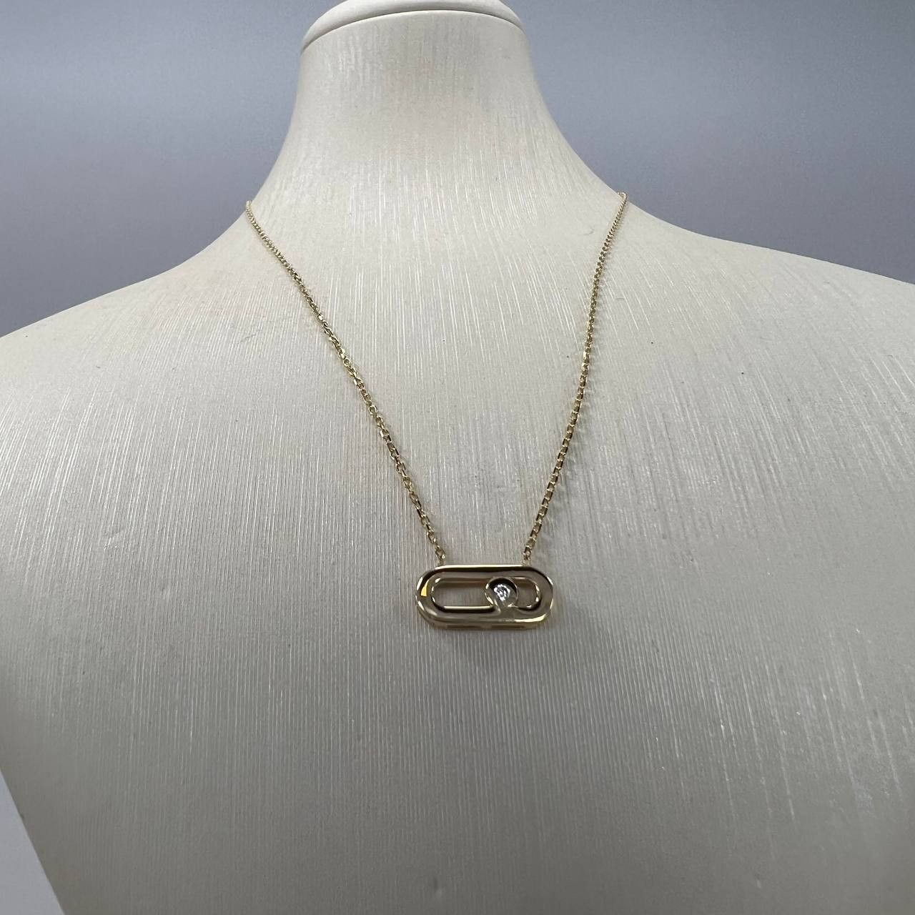 Other New 14K Solid Gold Necklace Italy Oval Link Pendant 1.4g Size ONE SIZE - 1 Thumbnail