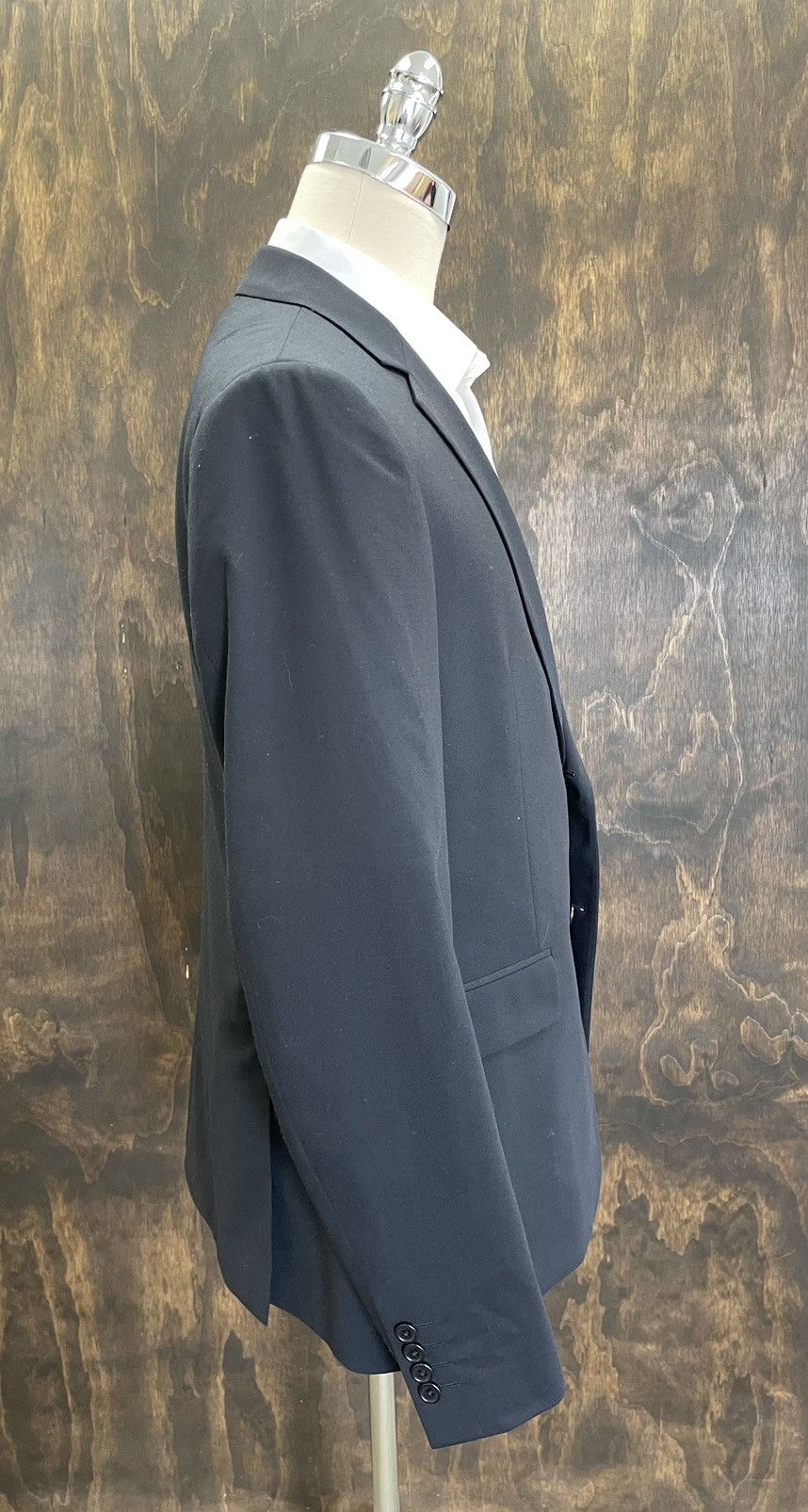 John Varvatos Midnight Navy Wool Blazer Size 44R - 5 Thumbnail
