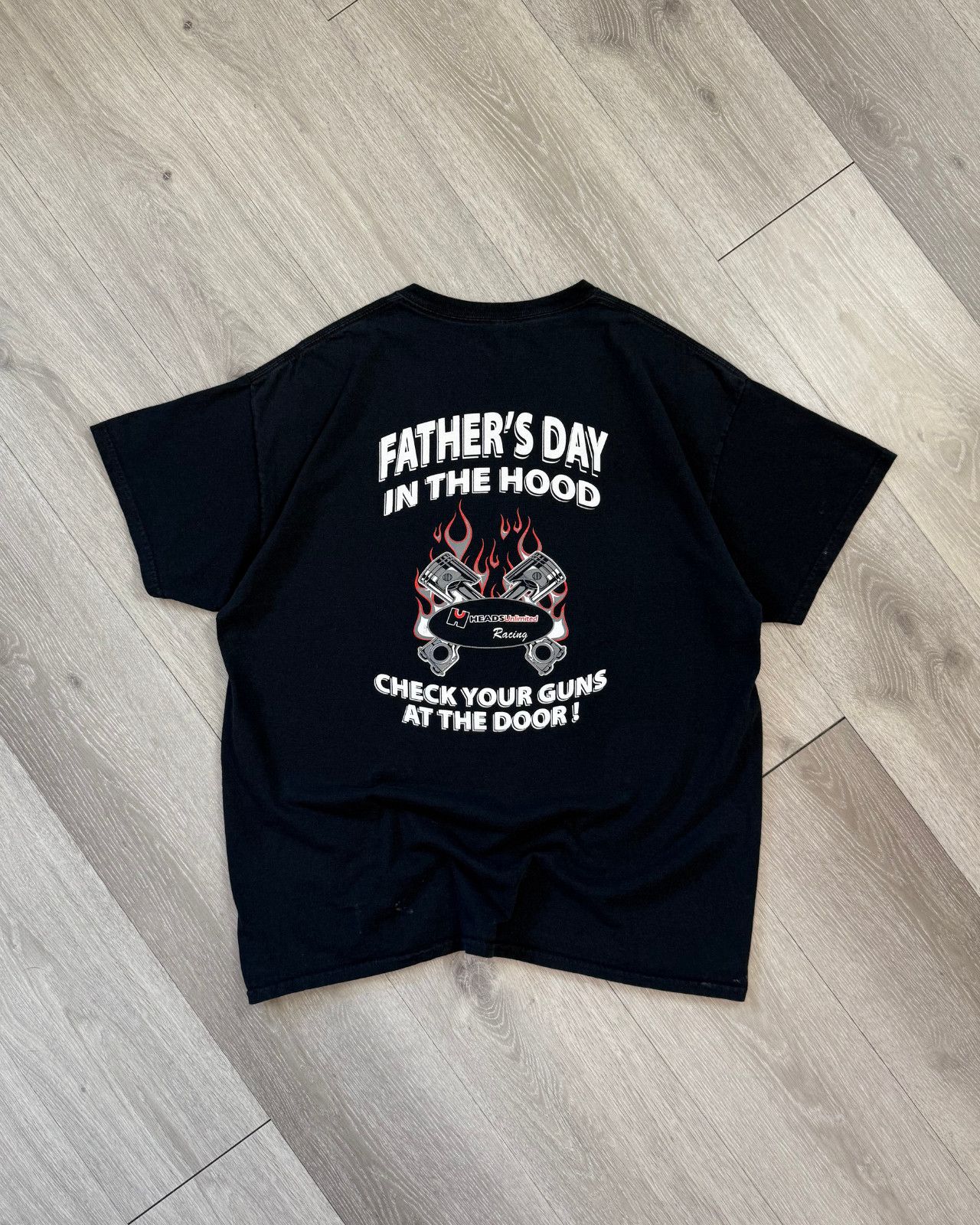 Vintage Heads Unlimited Racing Fathers Day In The Hood T-Shirt - XL Size US XL / EU 56 / 4 - 1 Thumbnail