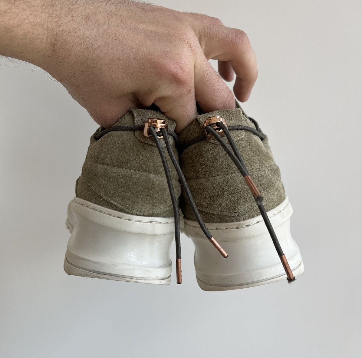 Filling Pieces Filling Pieces Leather/Suede Green Low Top Sneakers Size US 9 / IT 39 - 8 Thumbnail