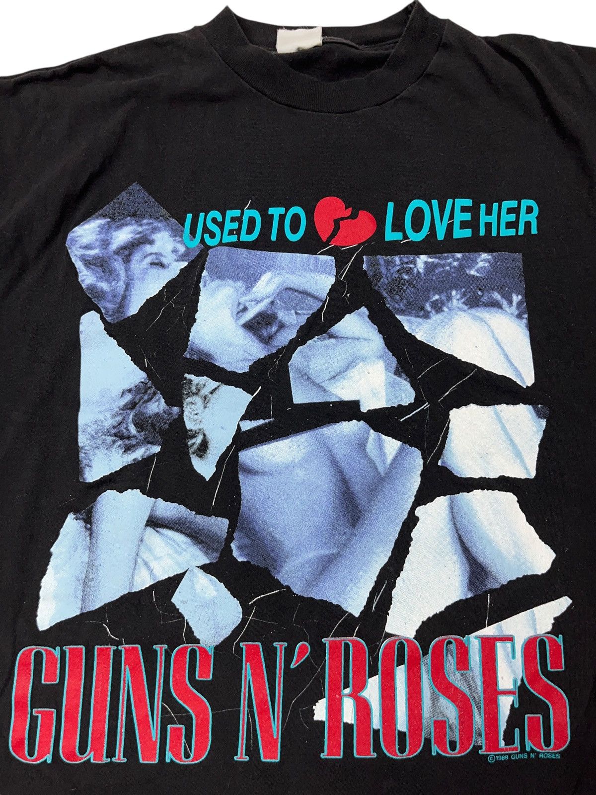 Guns N' Roses Vintage 1989 Guns N Roses Used to Love Her Band T-shirt Size US XL / EU 56 / 4 - 6 Thumbnail