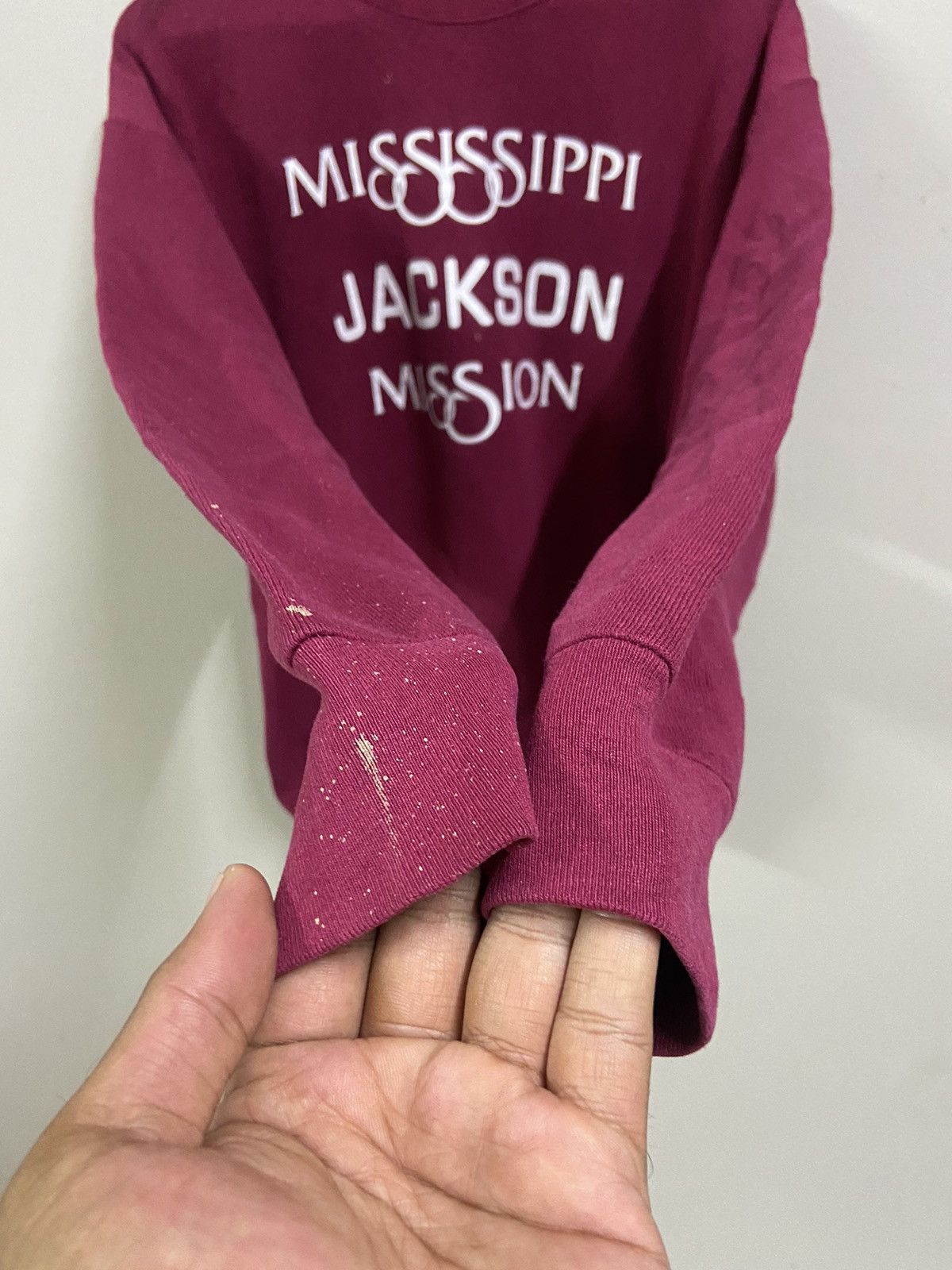 Fruit Of The Loom × Vintage vintage sweatshirt mississippi jackson mission Size US XL / EU 56 / 4 - 8 Thumbnail
