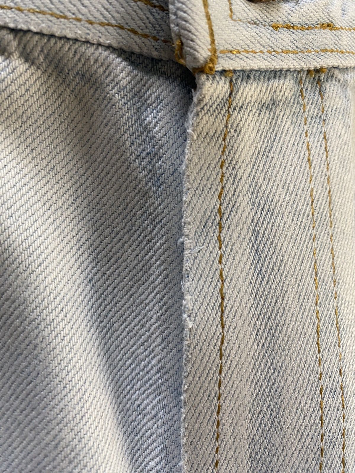Structure × Vintage Vintage 90’s Structure Bleached Wide Leg Denim Shorts Size US 32 / EU 48 - 5 Thumbnail