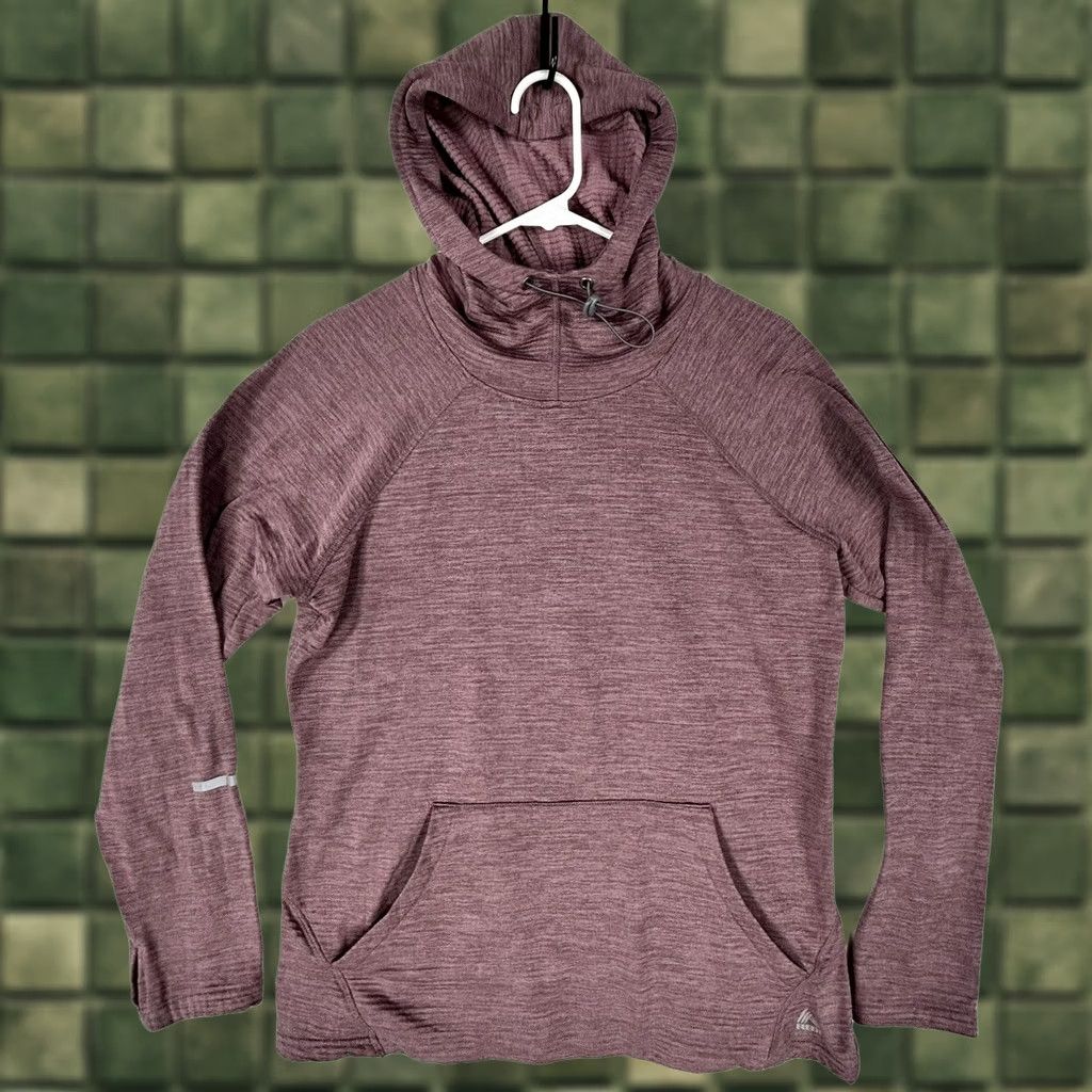 Reebok Reebok Athletic Pullover Hooded Cowl Neck Long Sleeve Women L Red Running Gym T-Shirt Size L / US 10 / IT 46 - 1 Thumbnail