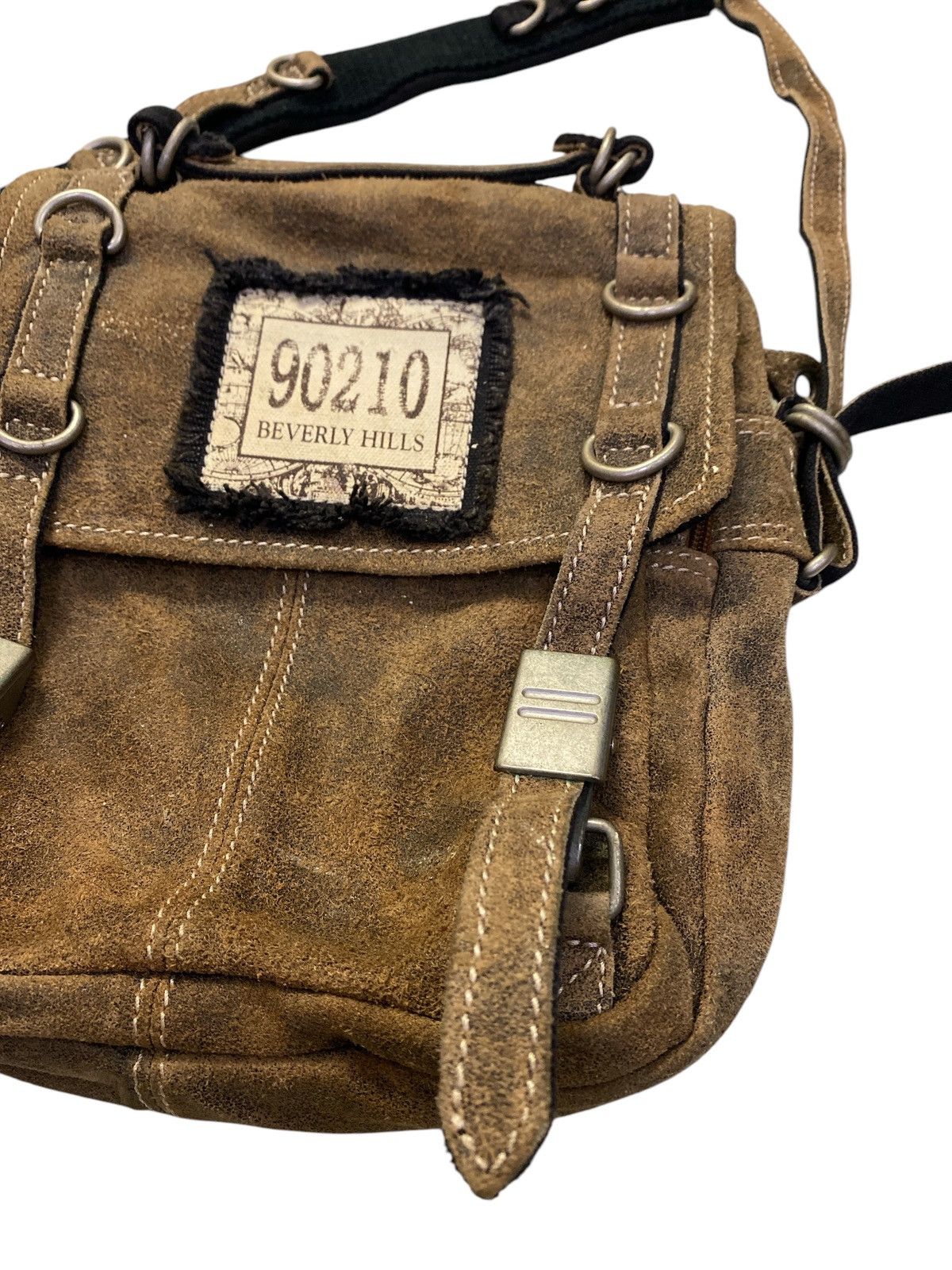 Genuine Leather × If Six Was Nine Rare Vintage Beverly Hills Leather Sling Bag Size ONE SIZE - 4 Thumbnail
