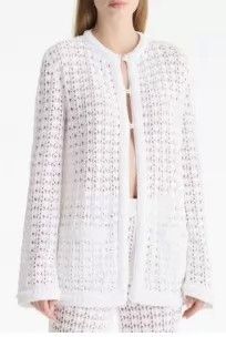 Chanel Chanel 26C White Lace Knit Cardigans 40 98 New Size M / US 6-8 / IT 42-44 - 6 Thumbnail