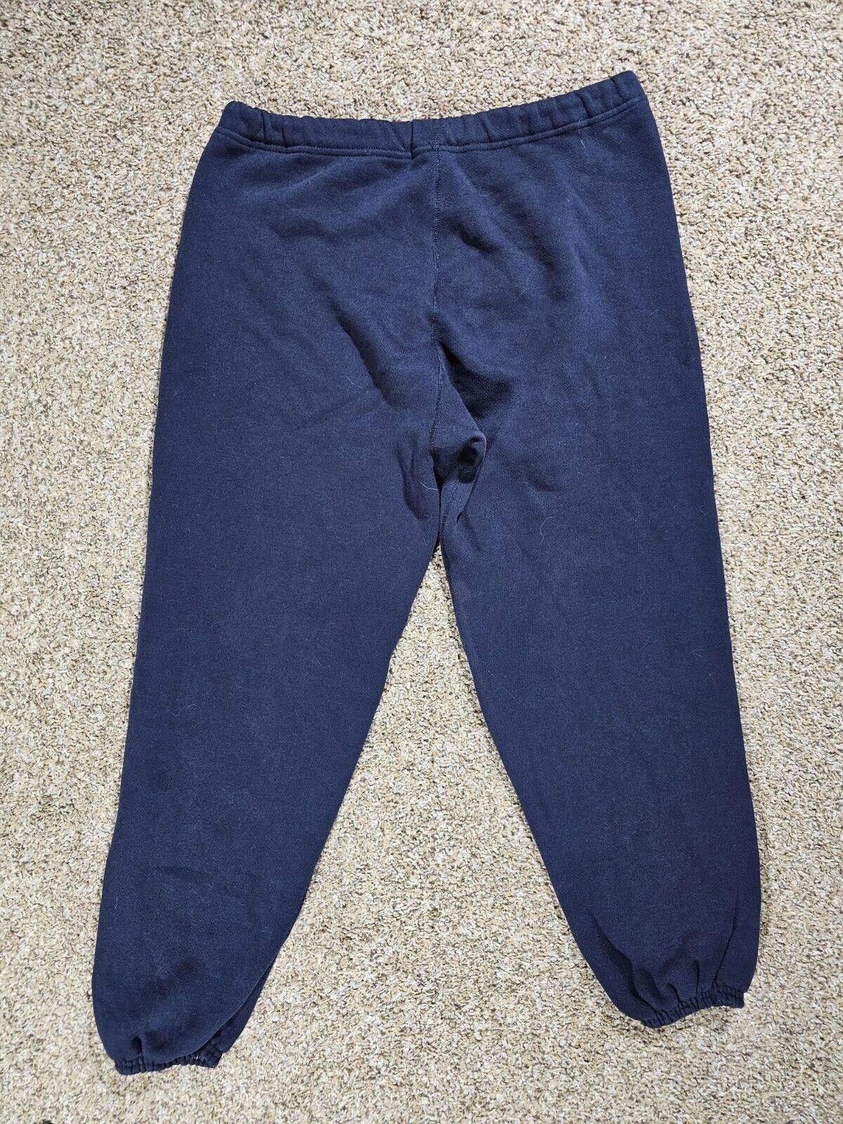 Designer Vintage Discus Athletic Sweatpants XL Blue Cuffed Joggers Size US 36 / EU 52 - 7 Thumbnail