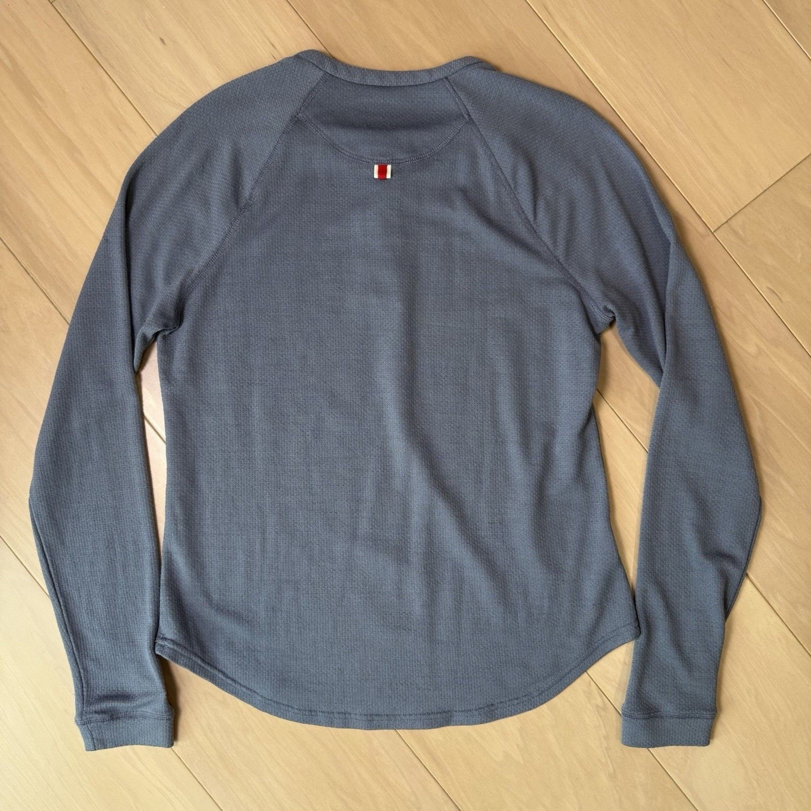 Tracksmith New England Tracksmith Merino Henley Shirt Women's M Blue Wool LS Size M / US 6-8 / IT 42-44 - 9 Thumbnail