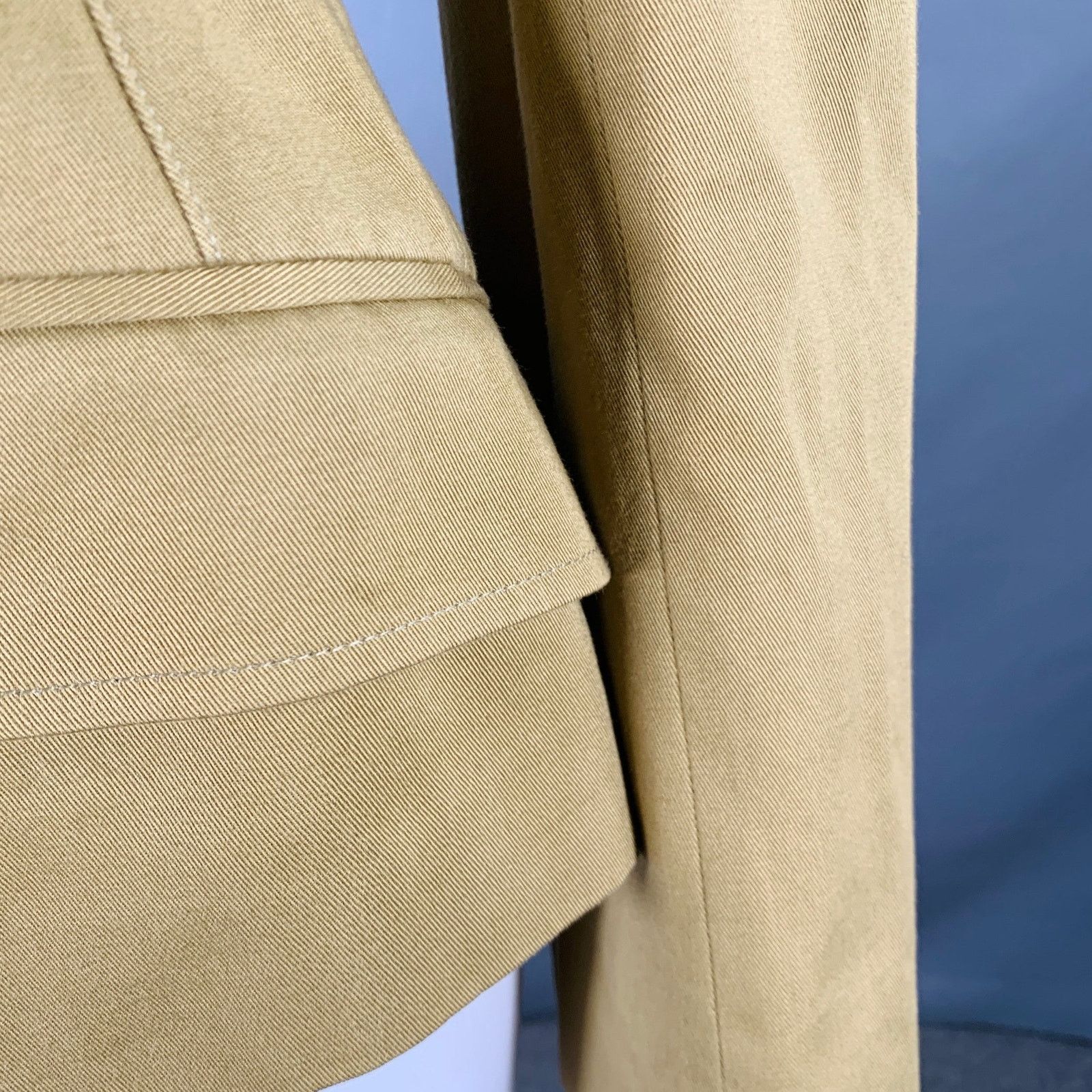 Dolce & Gabbana Size 6 Khaki Cotton Twill Fitted Button Up Jacket Blazer Size M / US 6-8 / IT 42-44 - 5 Thumbnail