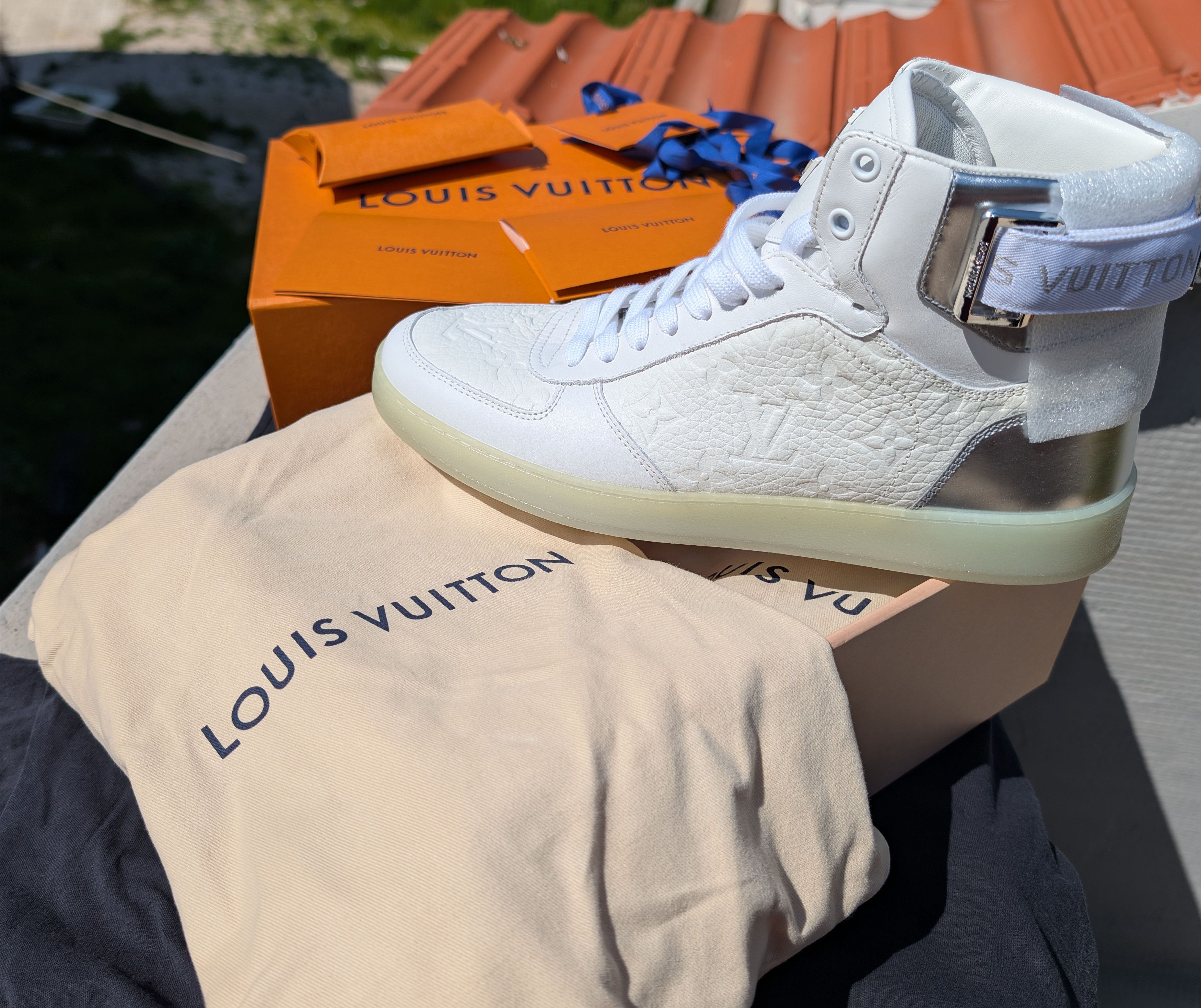 Louis Vuitton Louis Vuitton Rivoli High Sneaker Taurillon Leather 2021BNIB Size US 9 / EU 42 - 1 Thumbnail