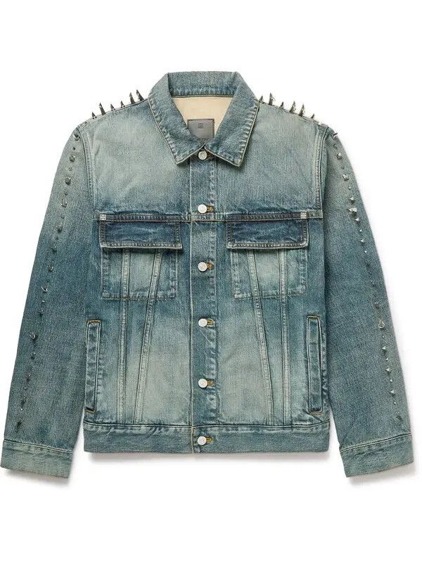 Givenchy × Japanese Brand RARE Givenchy Spiked Denim Jacket Size US M / EU 48-50 / 2 - 1 Thumbnail