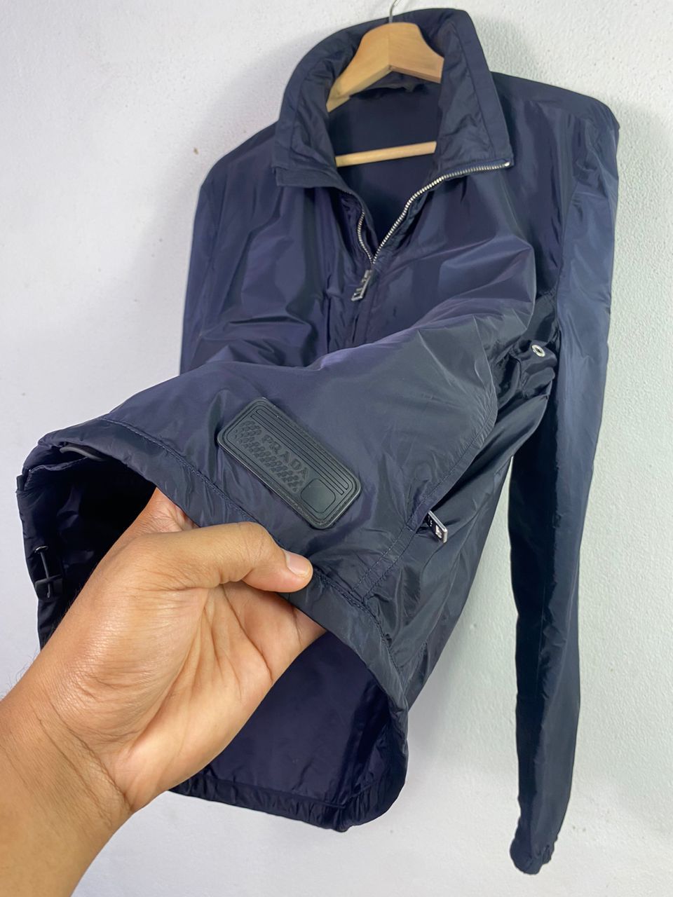 Prada Prada Nylon Funnel Neck Bomber Jacket Size US M / EU 48-50 / 2 - 5 Thumbnail