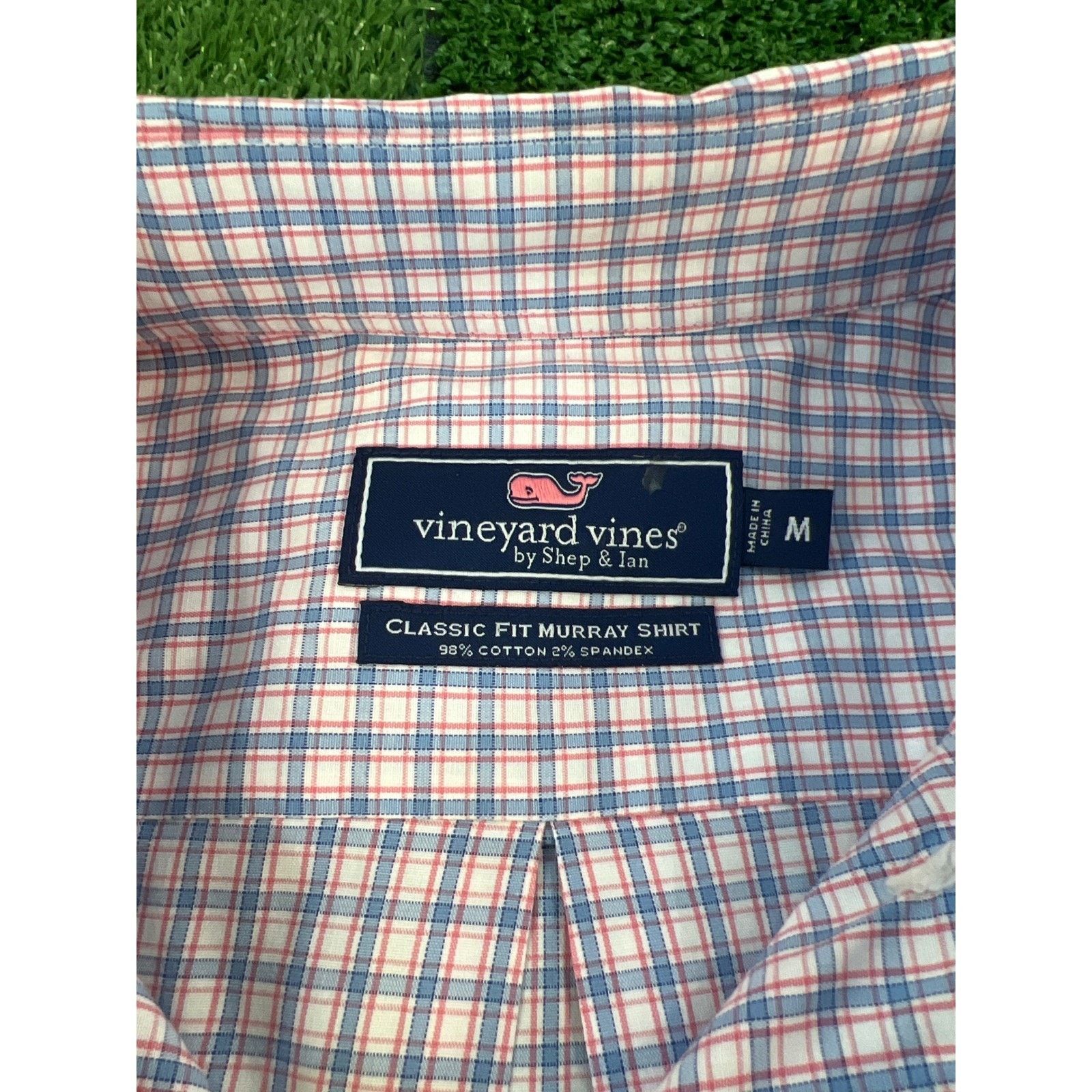 Vineyard Vines Vineyard Vines Mens Murray Shirt Blue Pink Micro Check M Size US M / EU 48-50 / 2 - 4 Thumbnail
