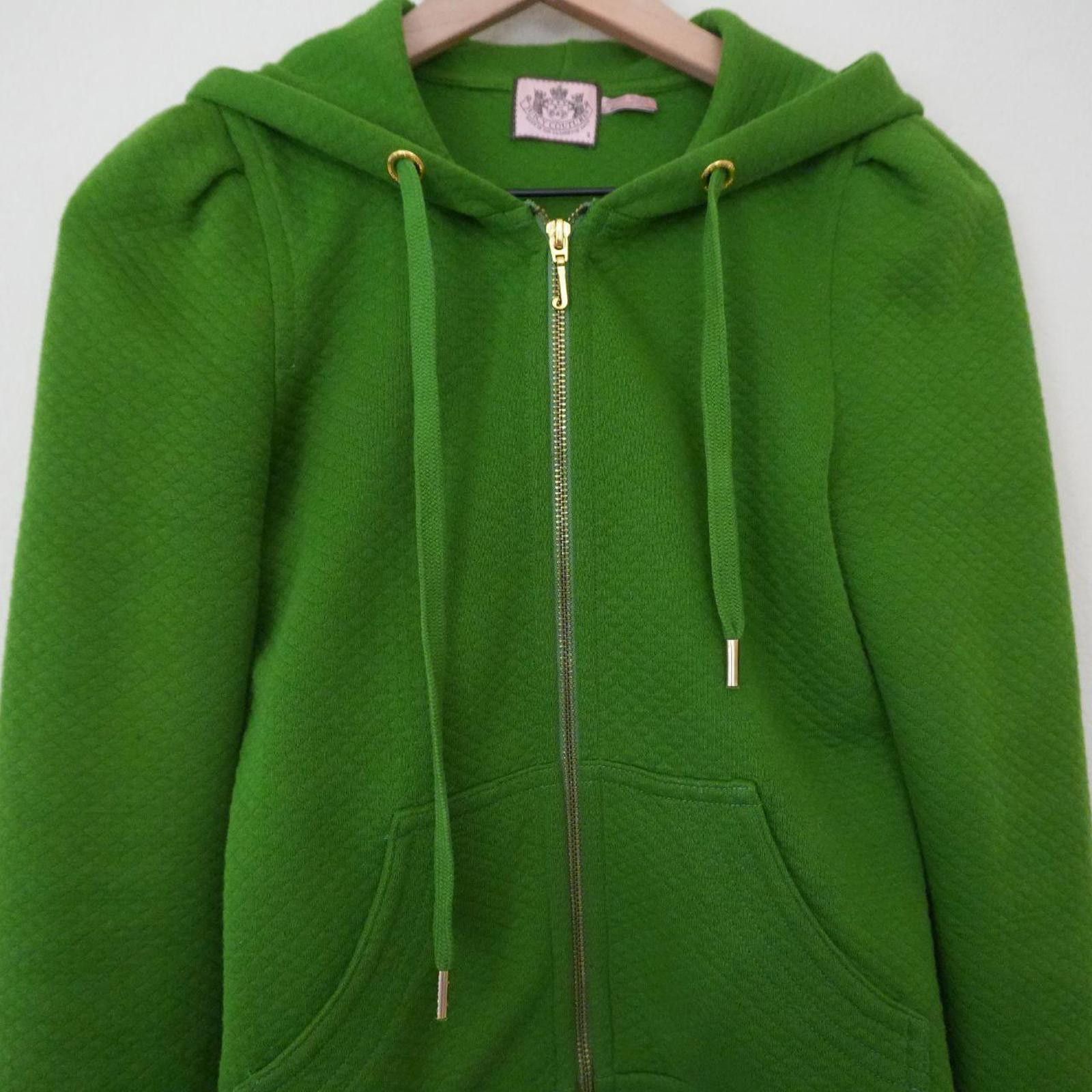 Juicy Couture Jeans Juicy Couture Hoodie Women's S Lime Green Full Zip Waffle Size S / US 4 / IT 40 - 2 Thumbnail