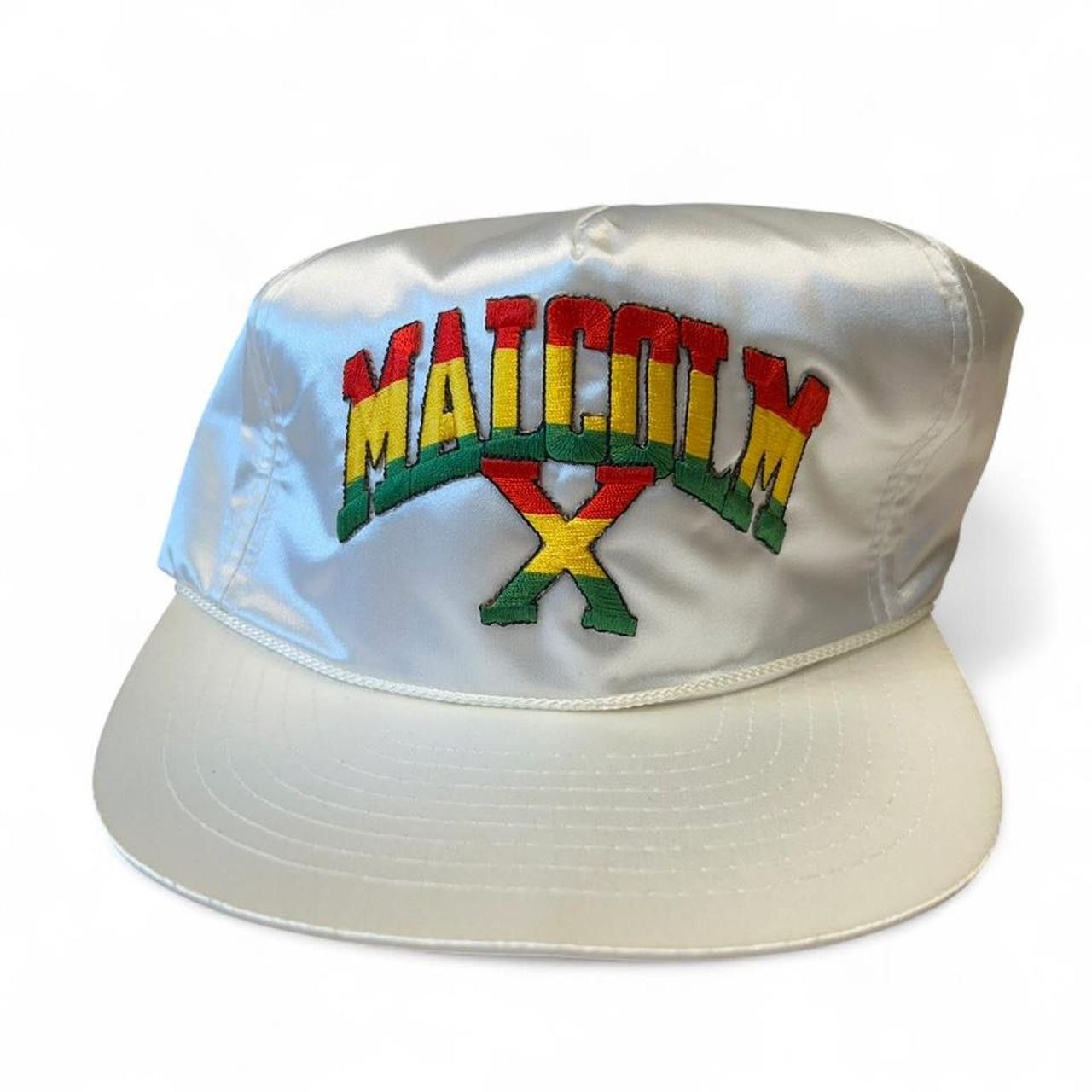 Rap Tees Vintage 90s Malcolm X Hat Size ONE SIZE - 1 Thumbnail
