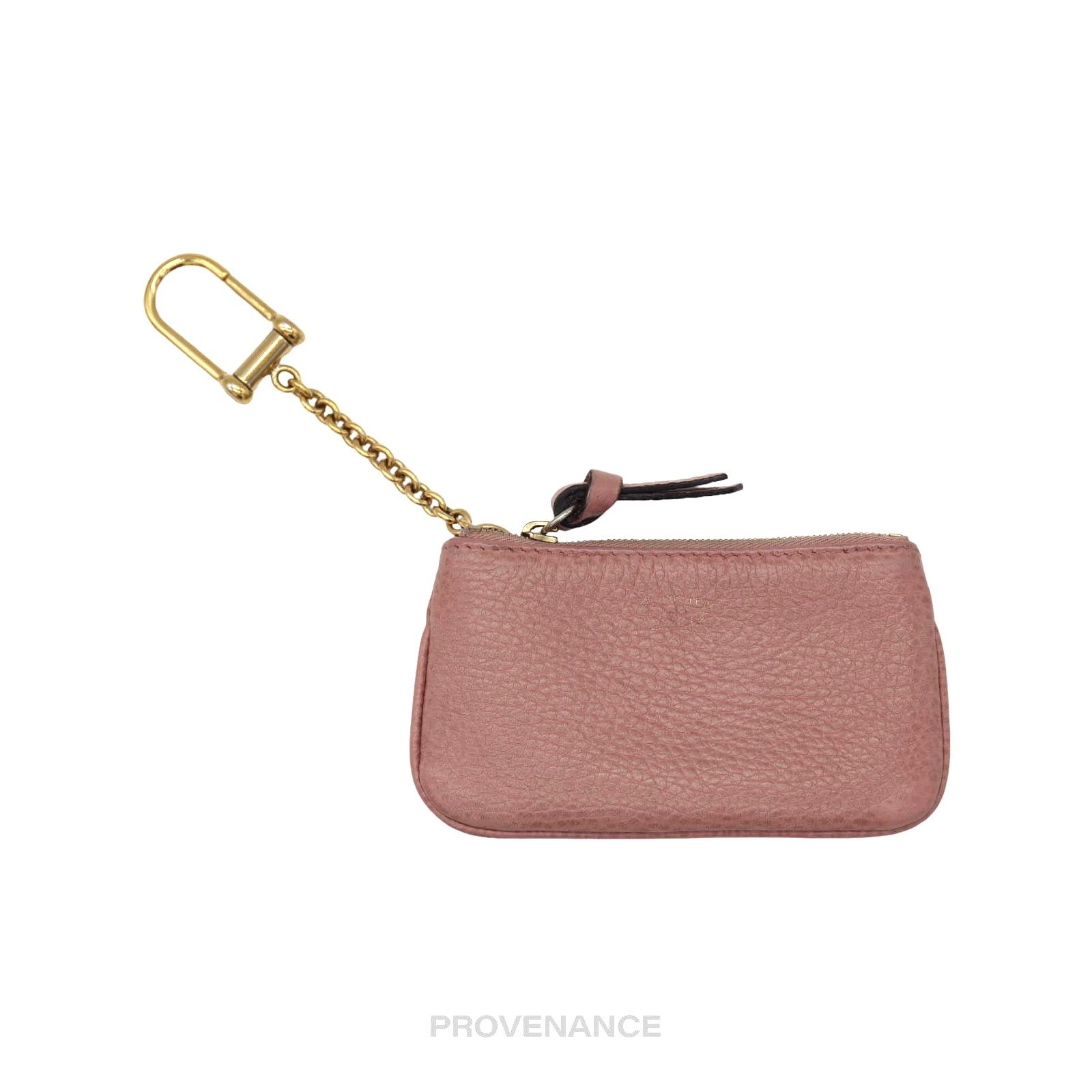 Gucci 🔴 Gucci MII Key Pouch Cles - Powder Pink Tumbled Leather Size ONE SIZE - 1 Thumbnail