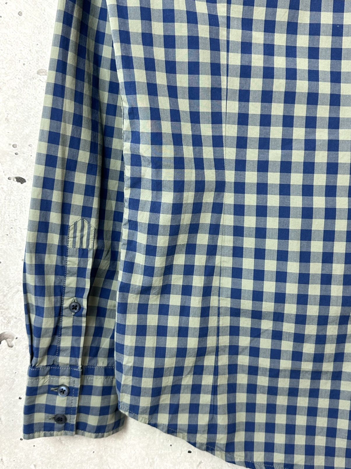 Hugo Boss Boss Orange Slim Fit Grey-Blue Cotton Check Men’s Shirt Size US S / EU 44-46 / 1 - 11 Thumbnail