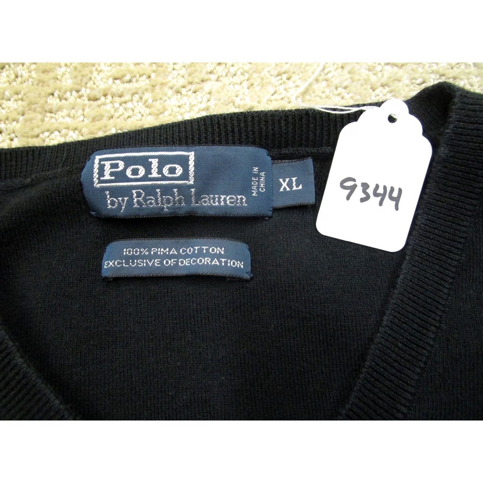 Polo Ralph Lauren Polo Ralph Lauren Sweater Vest Mens XL Black Red Pony V-Neck Pullover Classic Size US XL / EU 56 / 4 - 7 Thumbnail