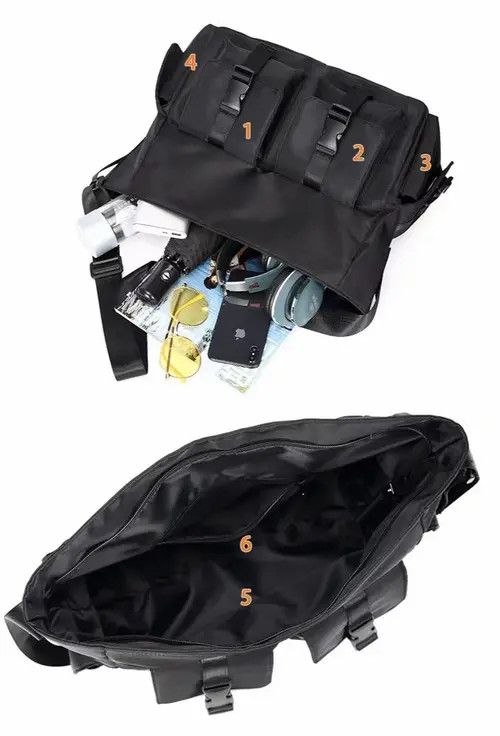 VIBE High Street Retro Large Capacity Shoulder Bag Size ONE SIZE - 7 Thumbnail