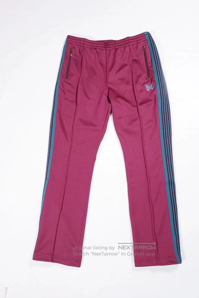Needles Needles Track Pant in Burgundy with Embroidery. Size US 32 / EU 48 - 3 Thumbnail