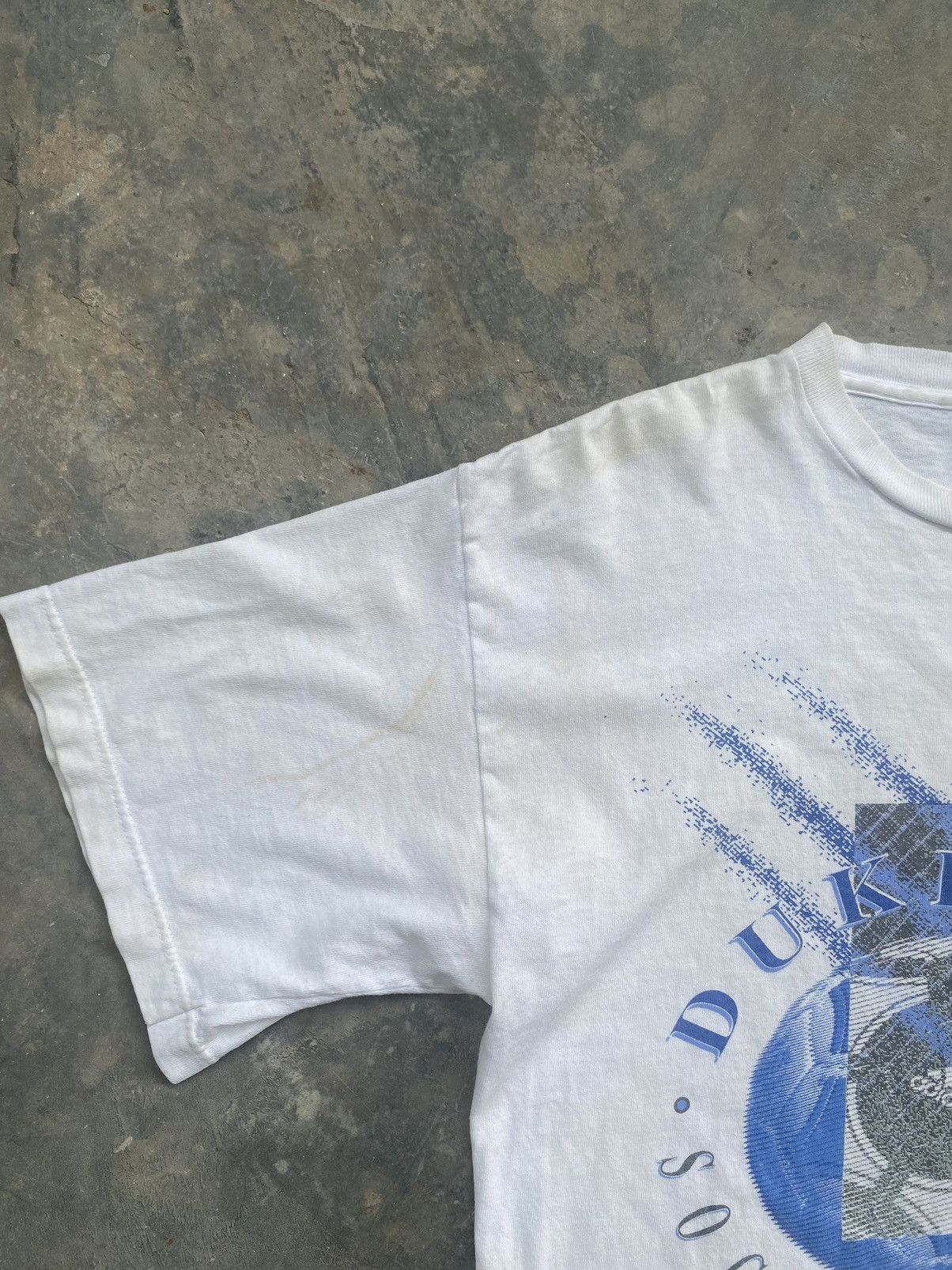 Adidas Rare Vintage 90s Adidas x Duke Soccer Camp Tee (1994) Size US M / EU 48-50 / 2 - 11 Thumbnail