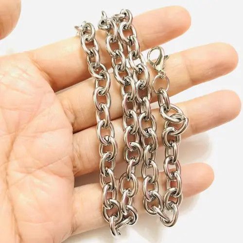 Other Plain No Charm Stainless Steel Chain Necklace Size ONE SIZE - 3 Thumbnail