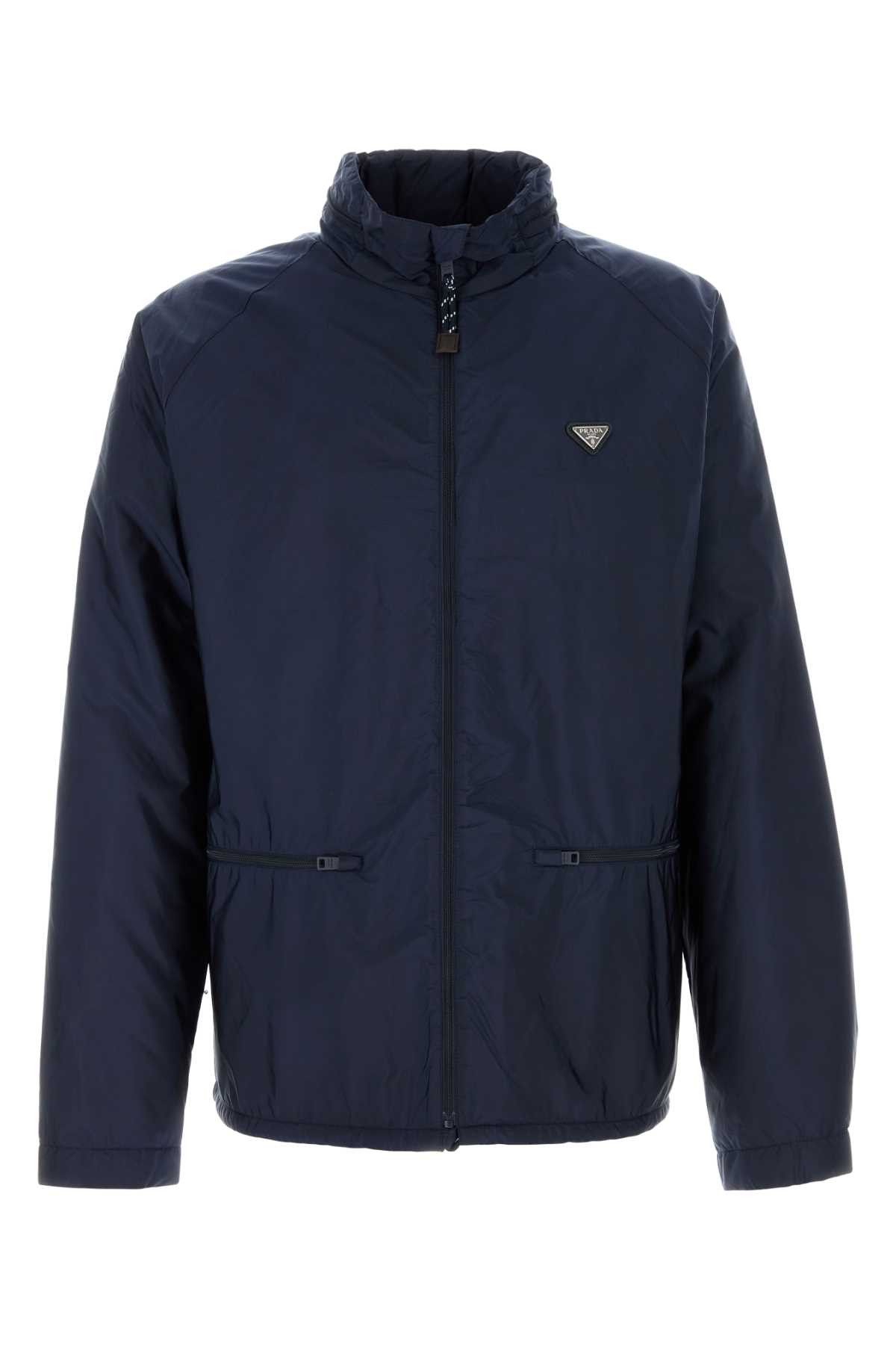 Prada Navy Blue Re-Nylon Jacket Size US L / EU 52-54 / 3 - 1 Thumbnail
