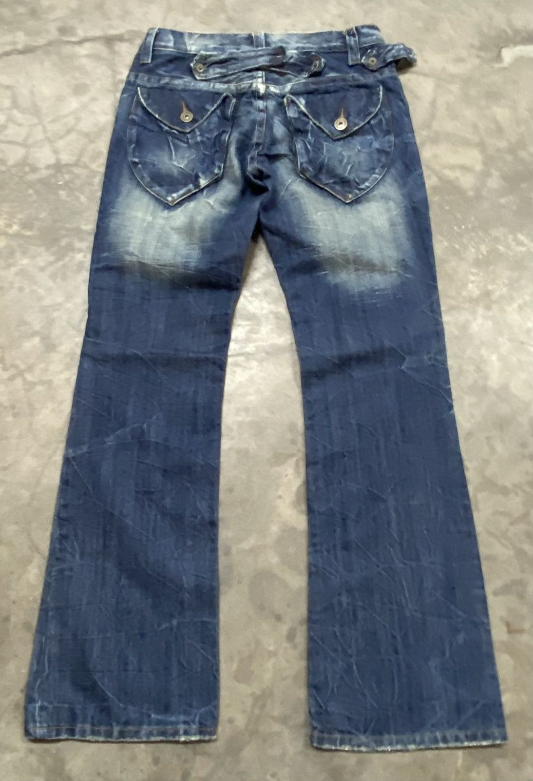 Japanese Brand × Jean × LOWBOX Flare Jeans Japanese Real Mind Low Rise Boot Cut Size US 31 - 7 Thumbnail