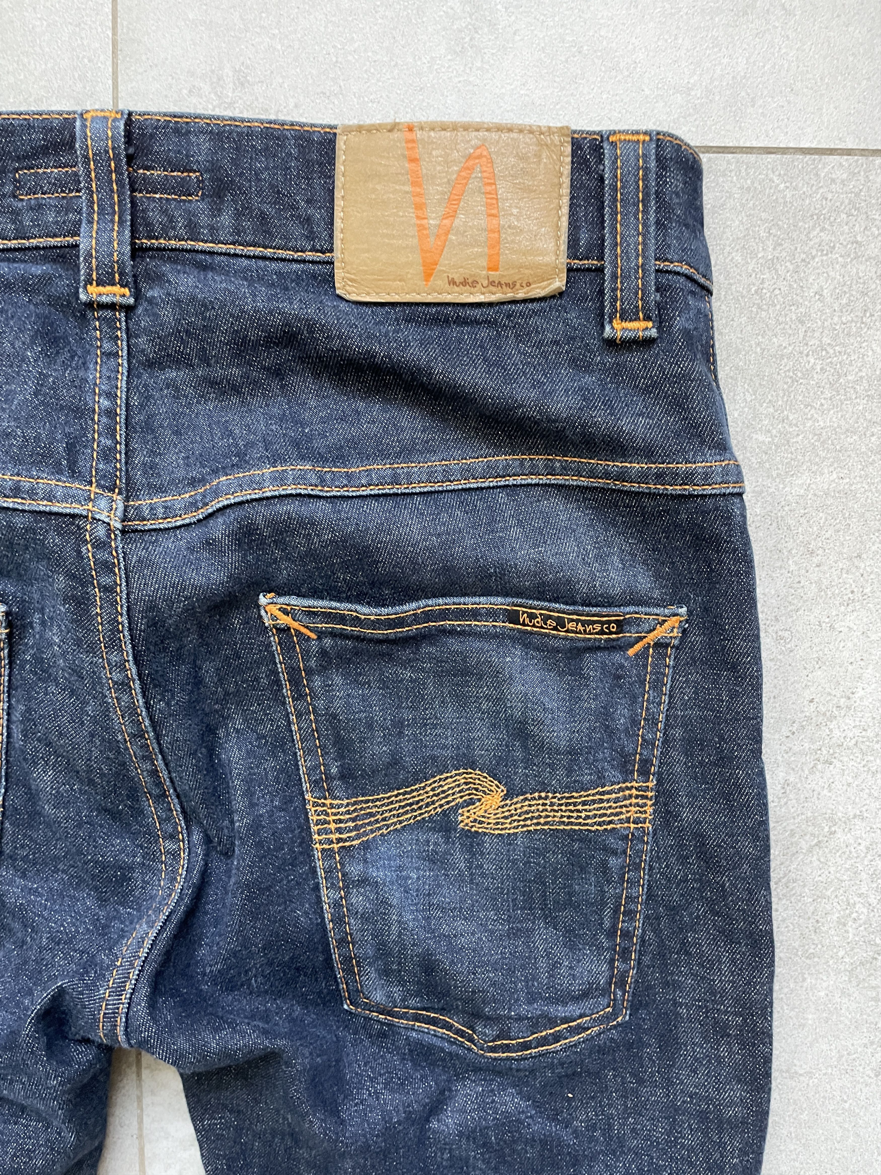 Japanese Brand × Jean × Nudie Jeans NAVY RAW DENIM NUDIE JEANS SLIM SLKINNY DENIM Size US 30 / EU 46 - 2 Thumbnail