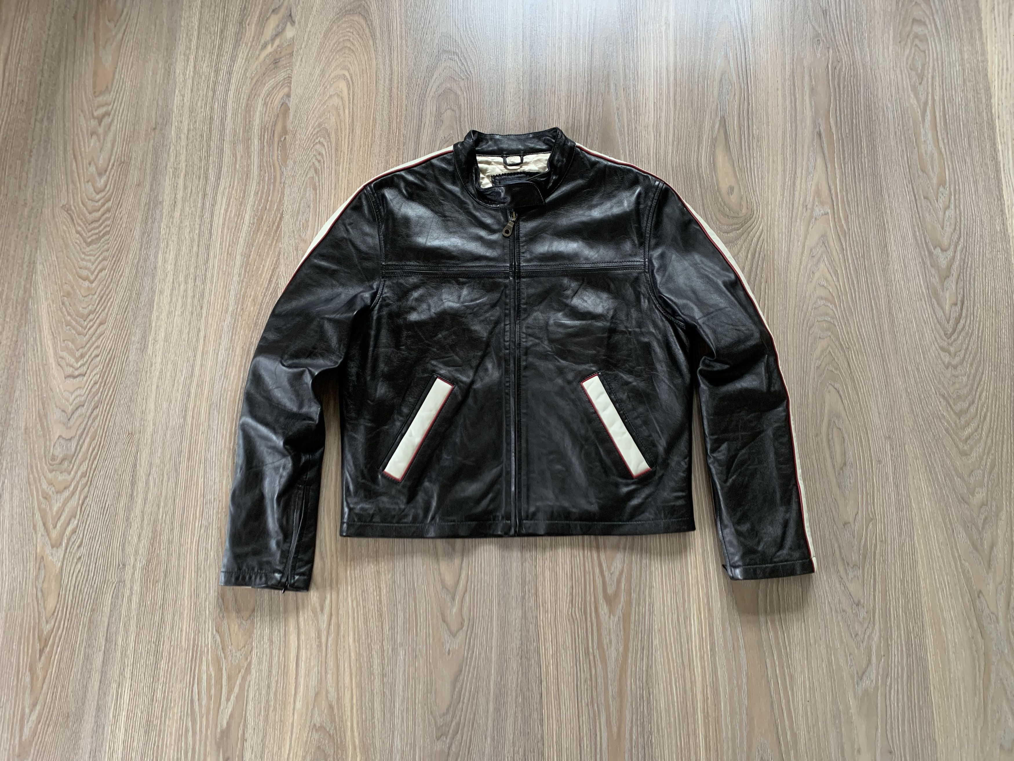 Vintage E Wear Products Vintage Black Leather Jacket Size US L / EU 52-54 / 3 - 1 Thumbnail