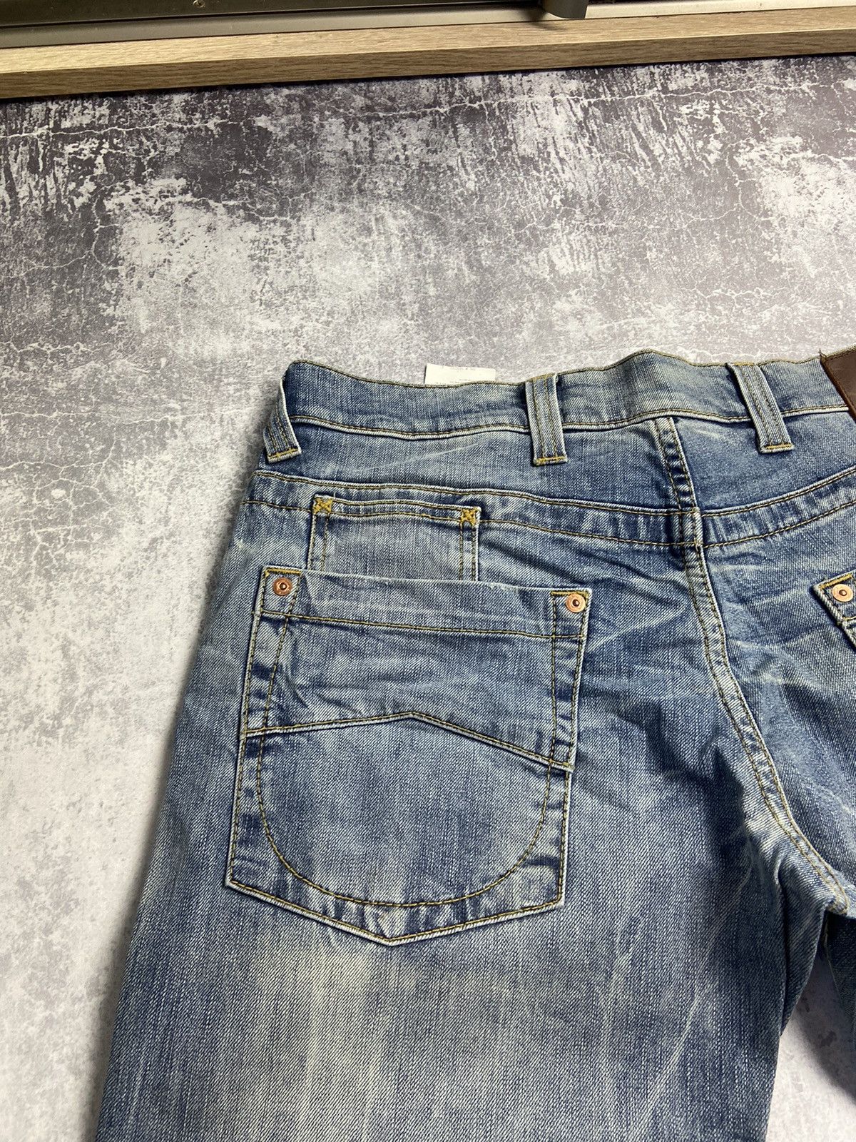 Other RARE Armani Jeans Y2K Vintage Baggy Dirty Distressed Pants Size US 33 - 7 Thumbnail