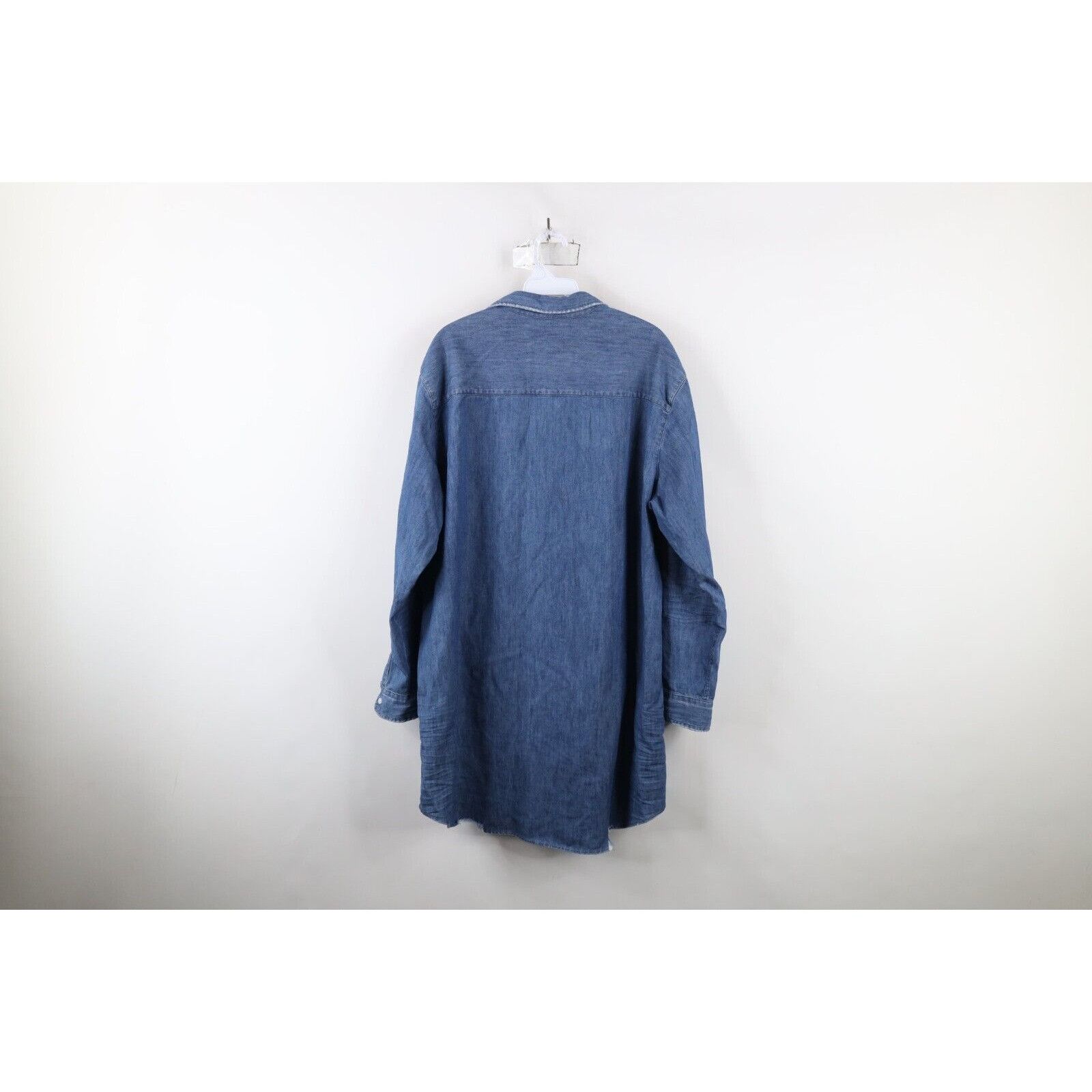 Frank & Eileen Frank & Eileen Cotton Mary Classic Denim Jean Shirt Dress Size L / US 10 / IT 46 - 15 Thumbnail