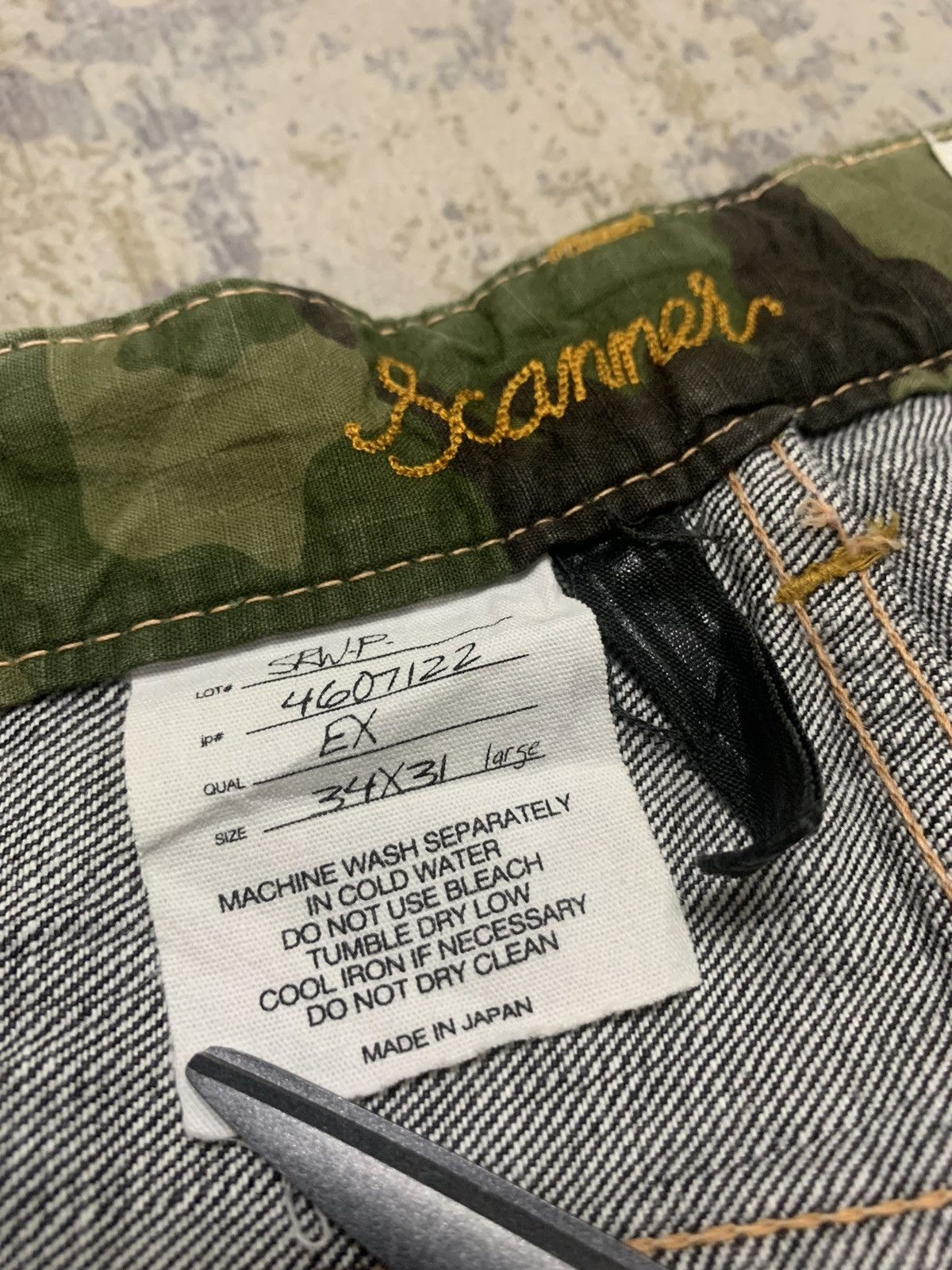 FDMTL JAPAN Fundamental Faded Baggy Jeans Size US 34 / EU 50 - 19 Thumbnail