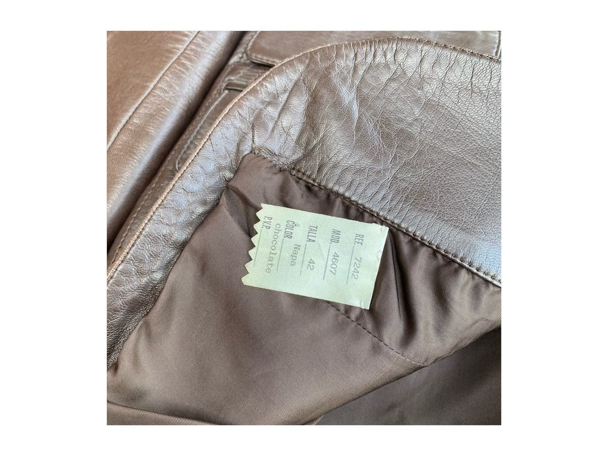 Loewe Vintage Loewe Chocolate Napa Pocket Leather Blazer Jacket Size US S / EU 44-46 / 1 - 8 Thumbnail