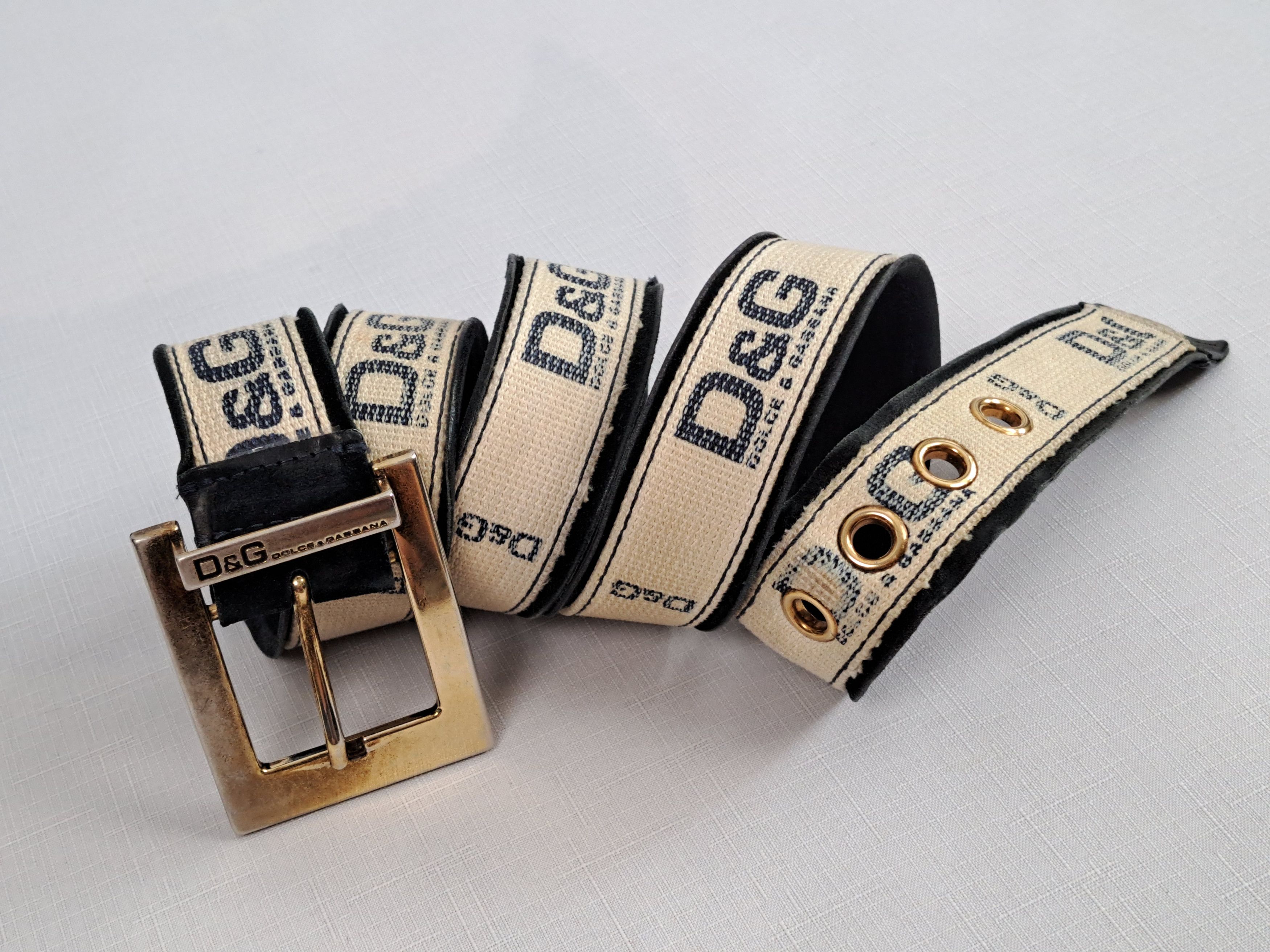 Dolce & Gabbana × Vintage Vintage Dolce&Gabbana textile/leather belt. Size 110 Size ONE SIZE - 2 Thumbnail