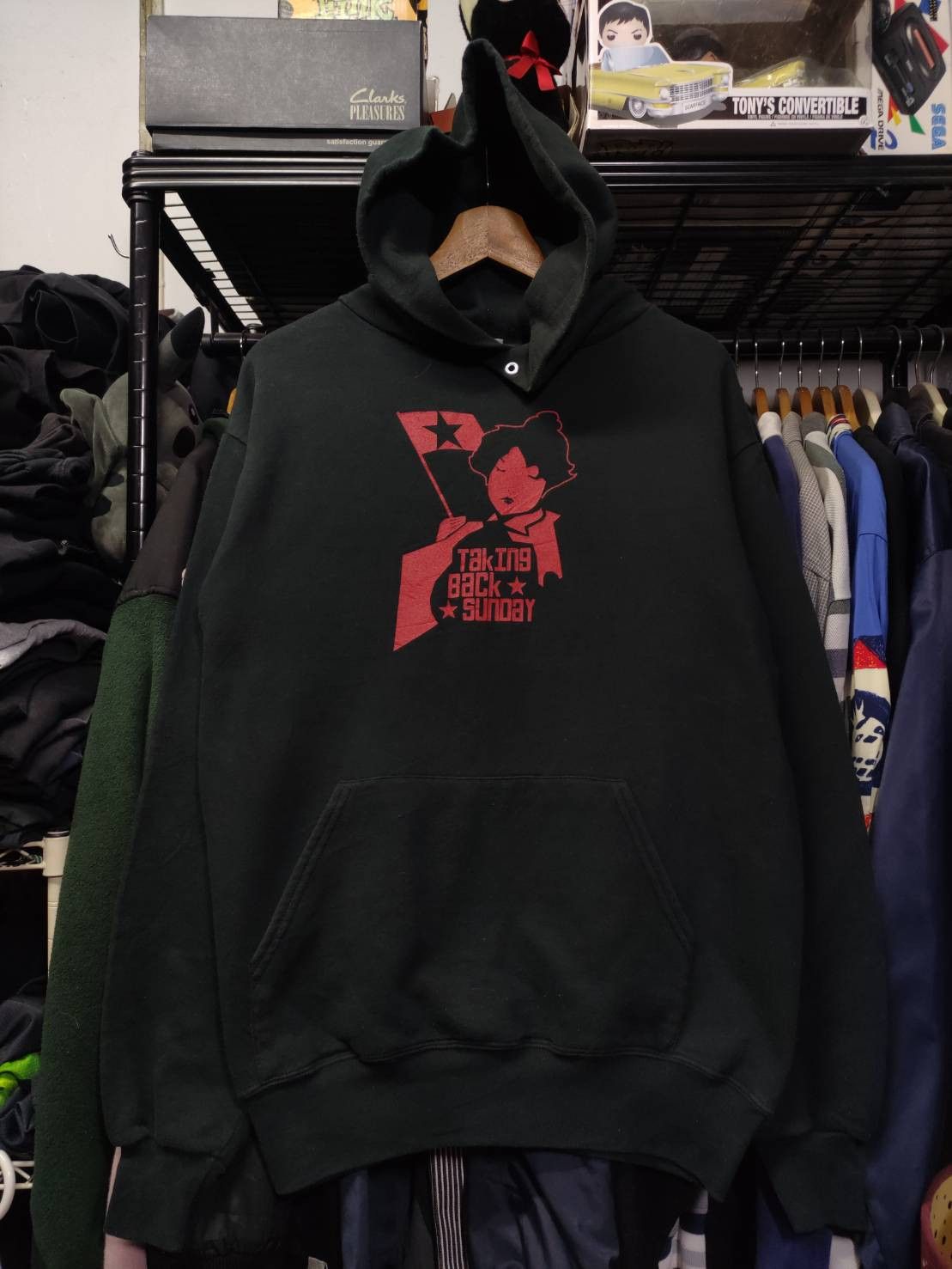 Band Tees Vtg 00's Taking Back Sunday Band " Girl Red Star " Hoodie Size US M / EU 48-50 / 2 - 2 Thumbnail