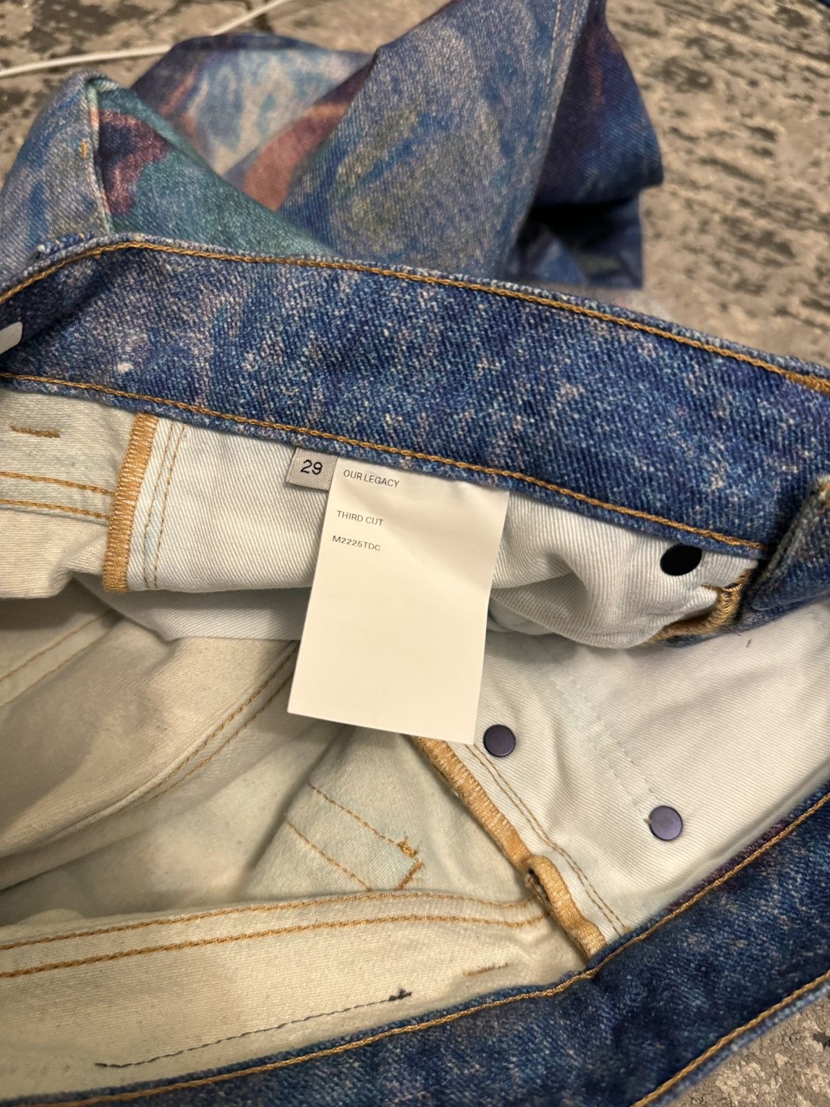 Our Legacy OUR LEGACY THIRD CUT DIGITAL CHALK FLOWER PRINT JEANS 29 Size US 31 - 18 Thumbnail