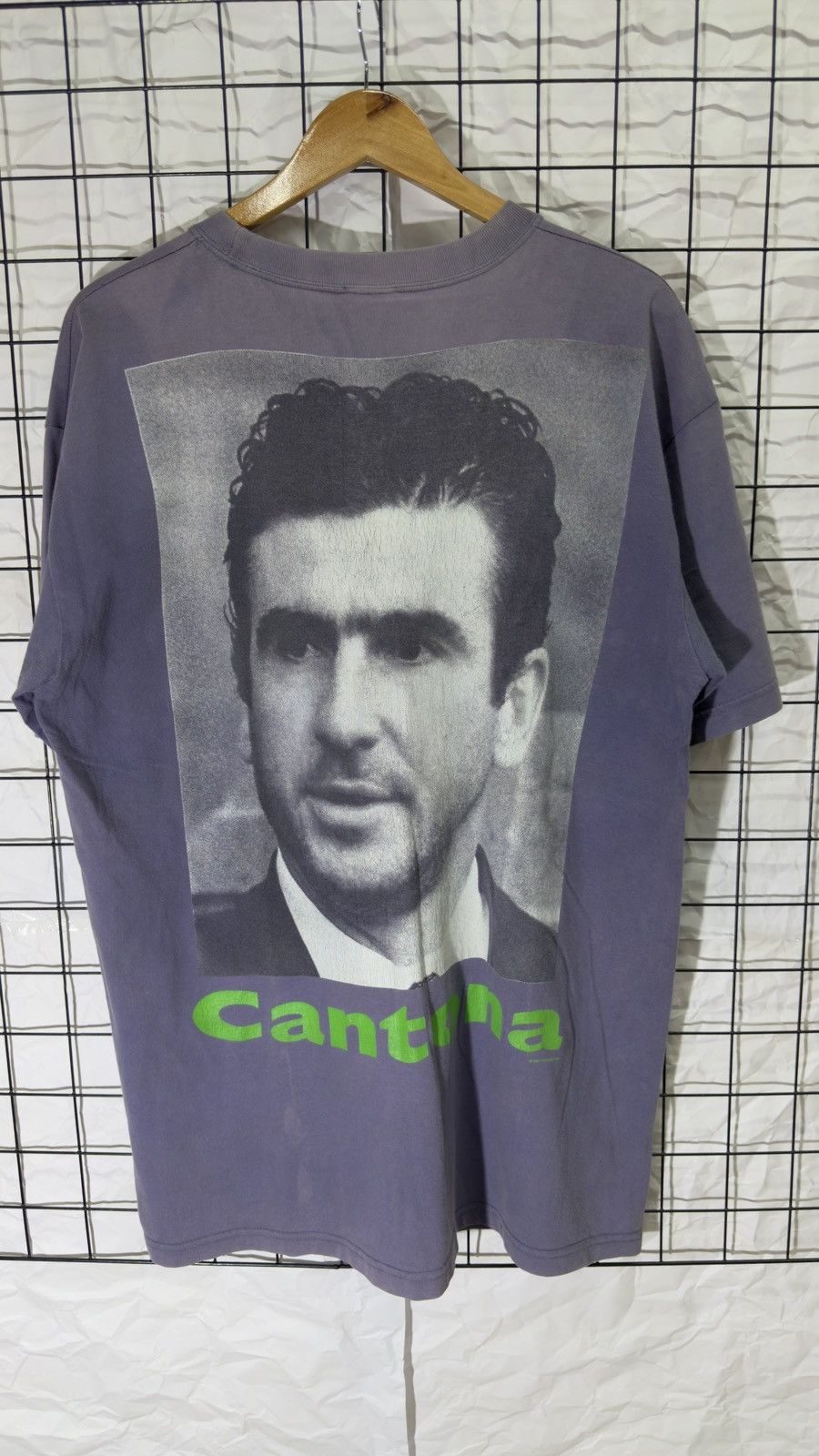 Vintage Vintage 1996 eric cantona big face tee shirt Size US XL / EU 56 / 4 - 2 Thumbnail