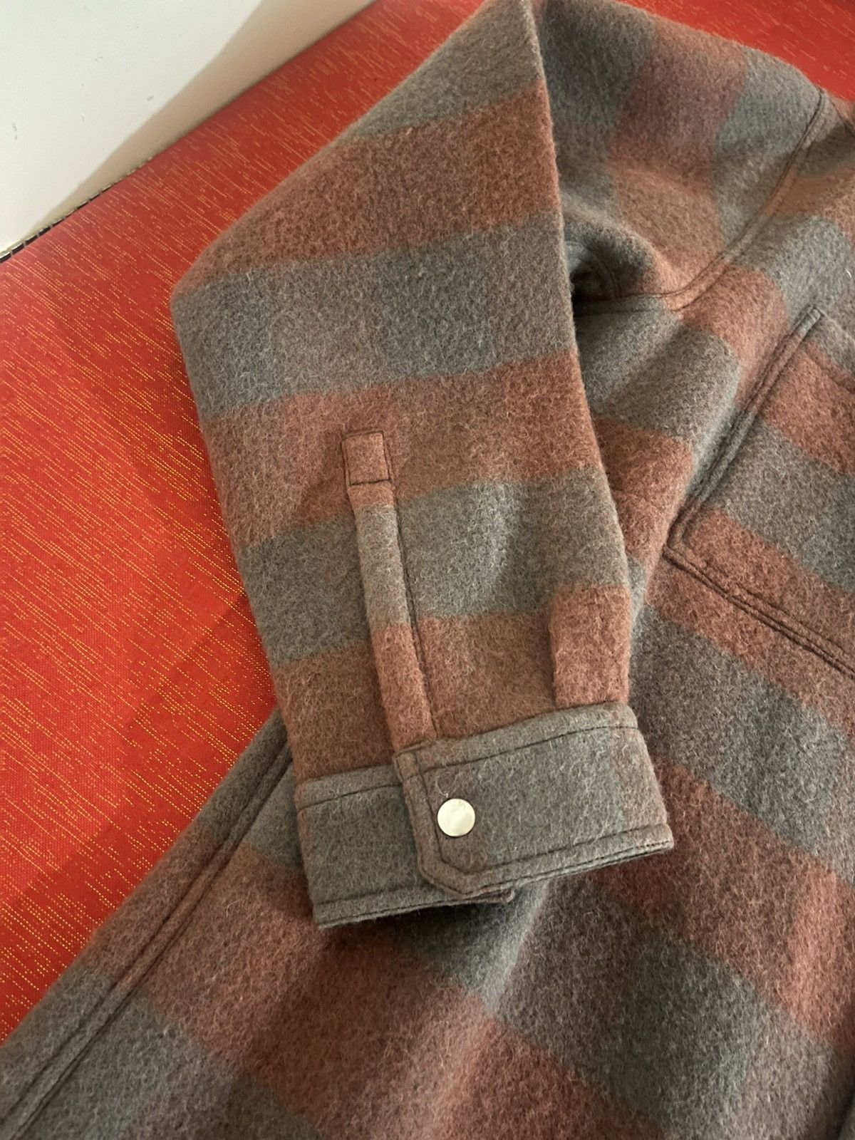 Rick Owens Rick Owens Oversized Outershirt Rosewood Plaid Sz 50 Size US M / EU 48-50 / 2 - 13 Thumbnail