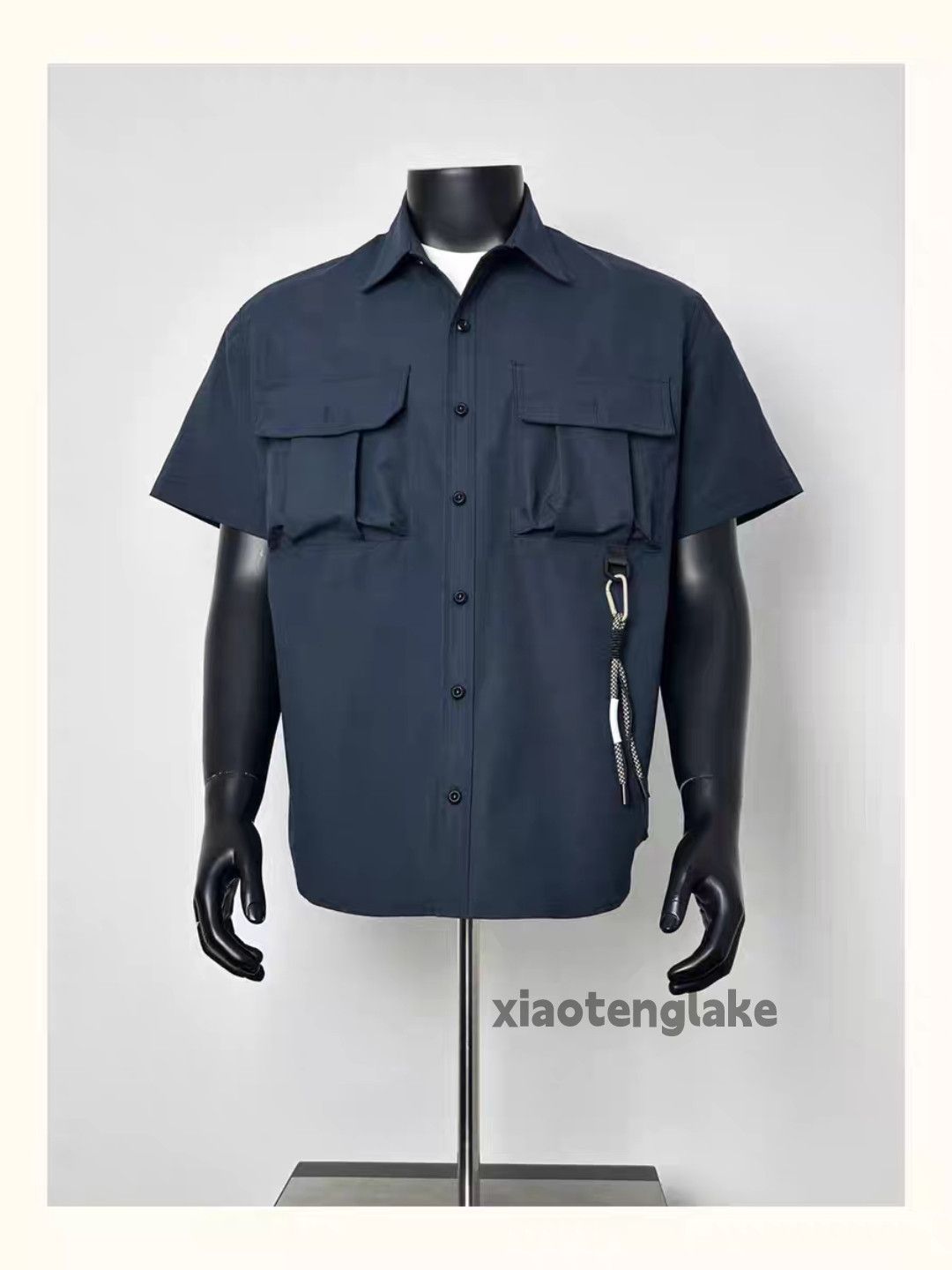 Unisex utility loose yuppie outdoor sports cargo shirt Tops