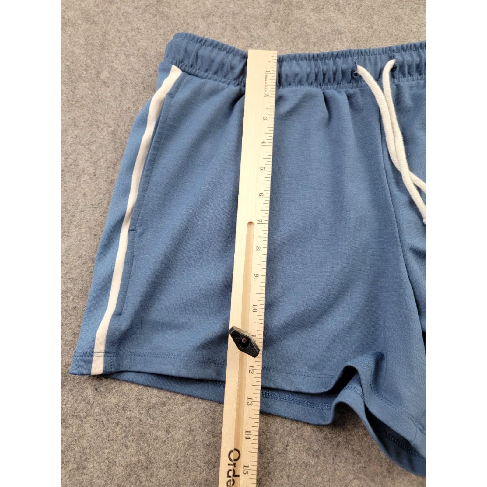American Eagle Outfitters American Eagle Shorts Womens Medium Blue White Stripe Drawstring Waist Sweatshort Size 32" / US 10 / IT 46 - 7 Thumbnail
