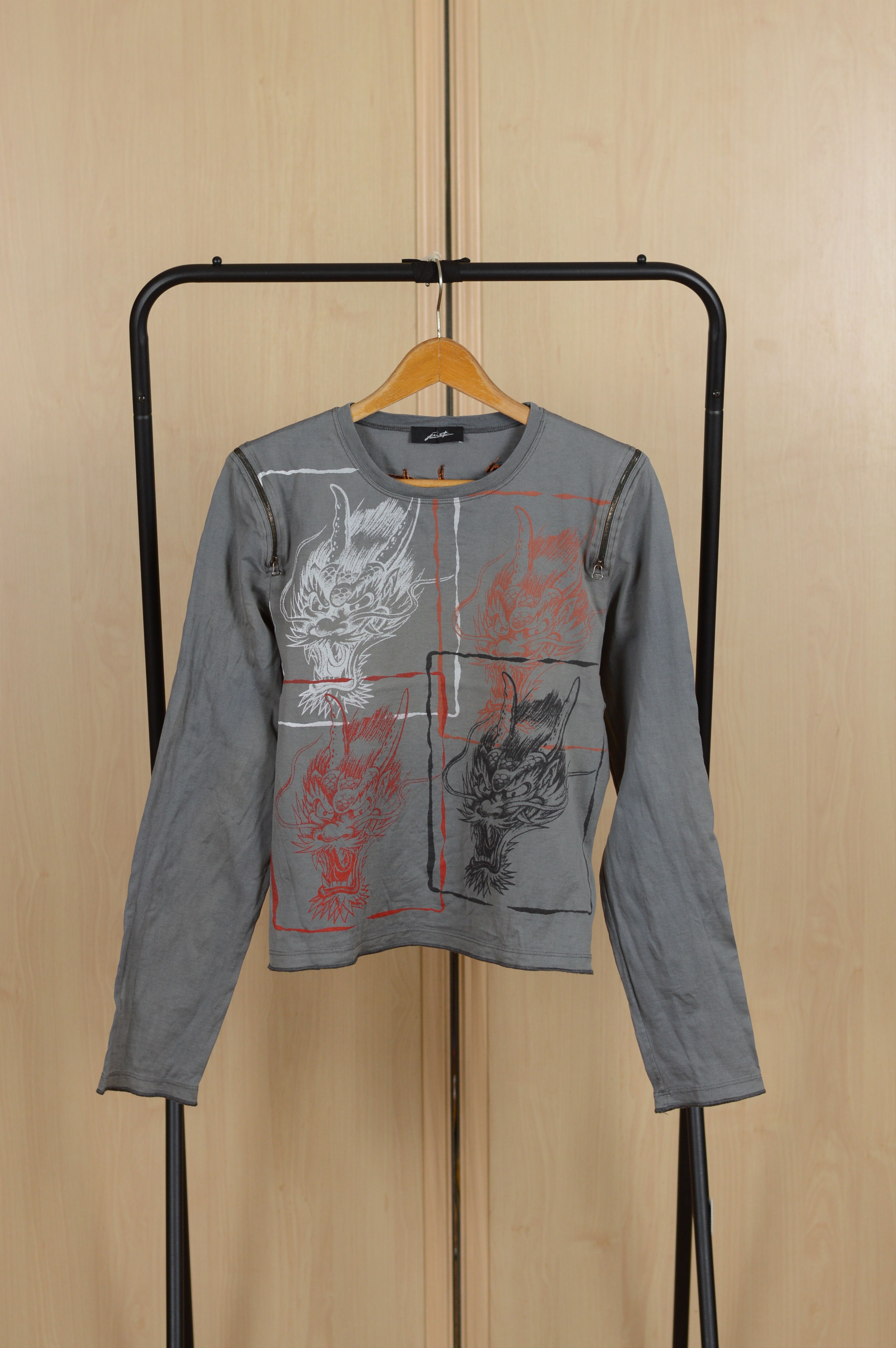 JET SET JET SET Zippers Sweatshirt Japanese Dragons Print Tee Size XL / US 12-14 / IT 48-50 - 1 Thumbnail
