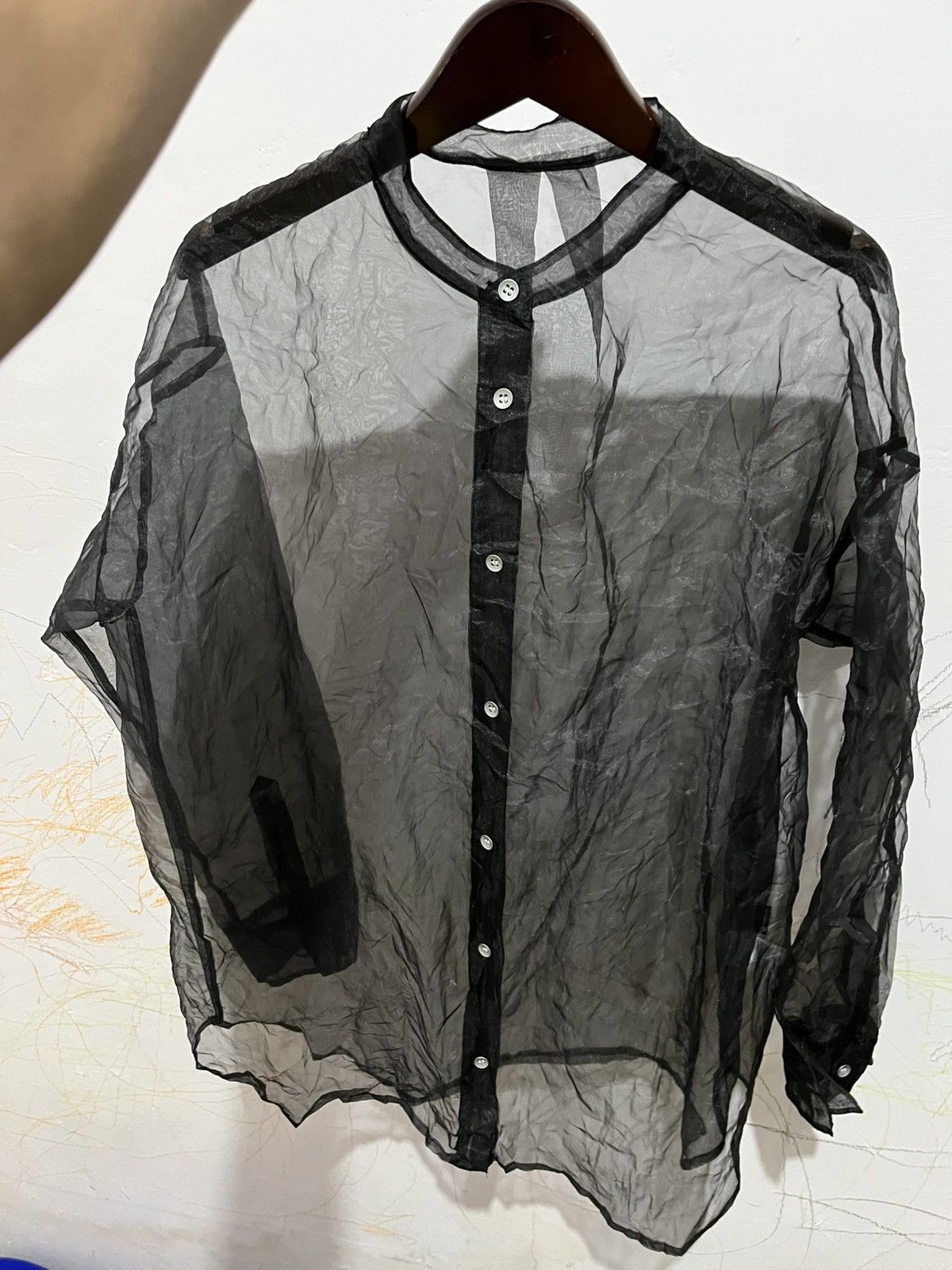 20471120 × Beauty Beast × Hysteric Glamour Jeanasis mesh sanghai collar shirt Size US XL / EU 56 / 4 - 8 Thumbnail