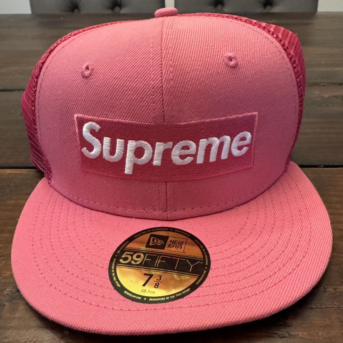 Fitted Hat Cheap Supreme Hat Supreme New Era Box Logo Mesh Back