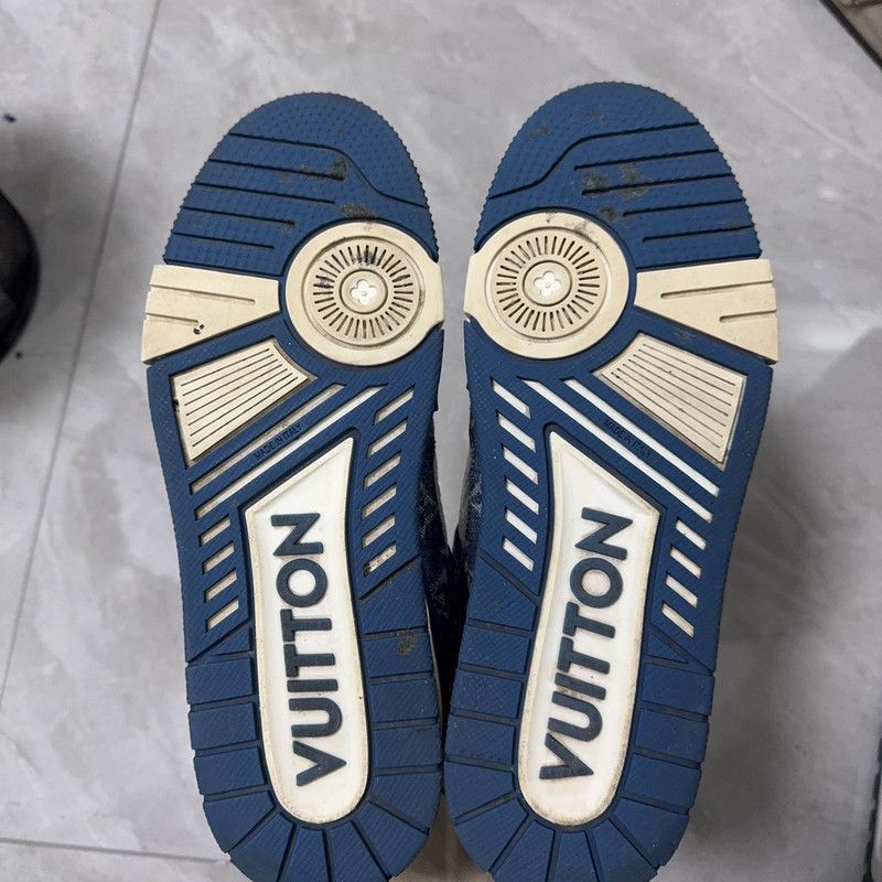 Louis Vuitton Louis Vuitton Denim Leather Casual Low-top Sneakers -2505 Size US 8 / IT 38 - 6 Thumbnail