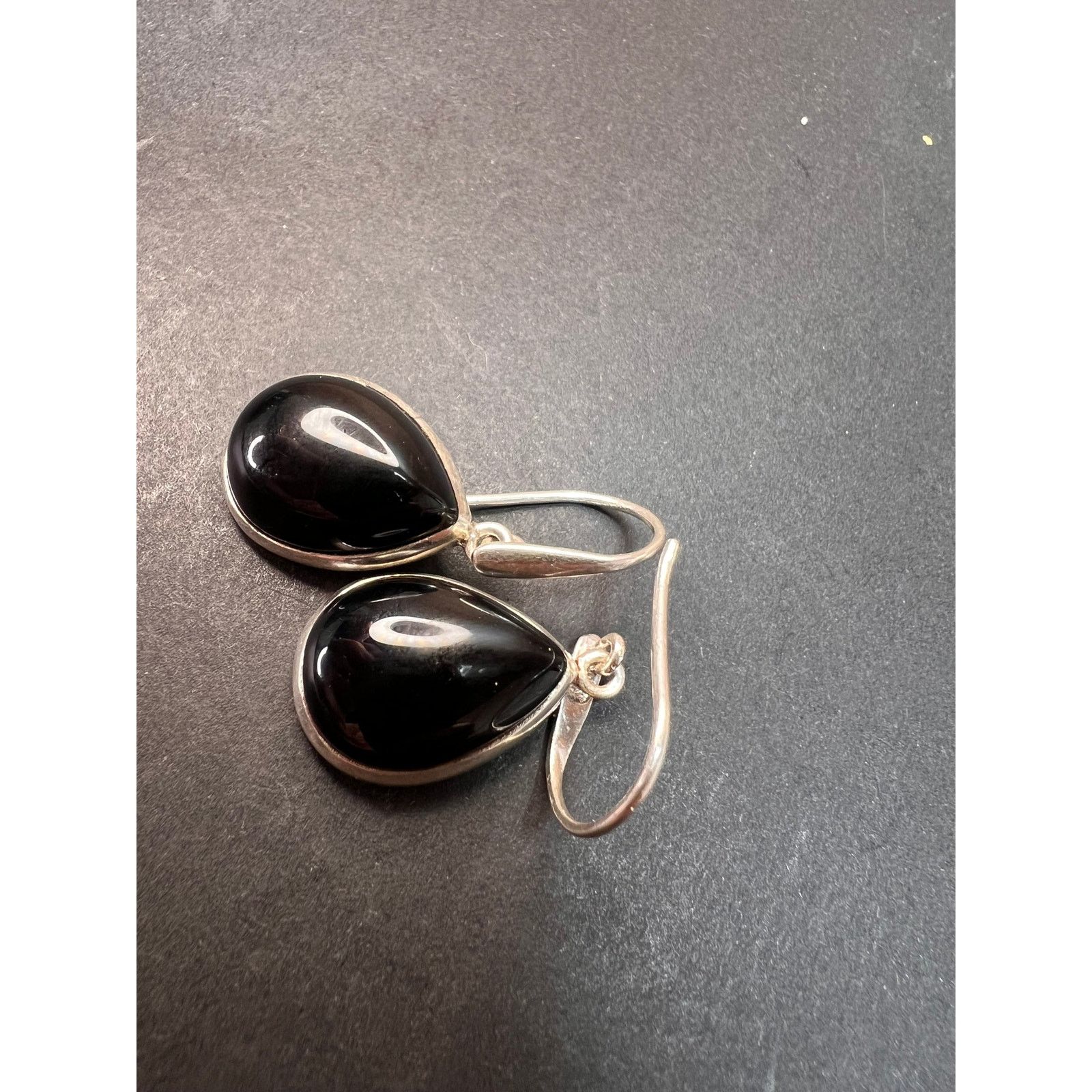 Other NEW Black Onyx sterling silver teardrop earrings 7.57 grams Size ONE SIZE - 8 Thumbnail