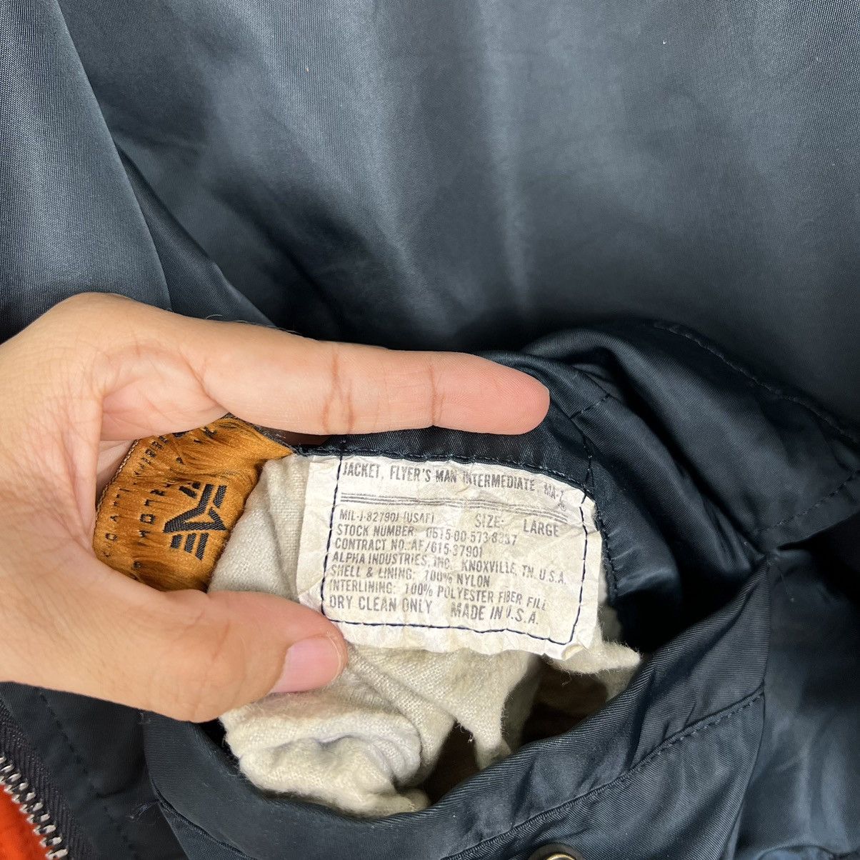 Alpha Industries 🔥 VINTAGE ALPHA BOMBER JACKET Size US L / EU 52-54 / 3 - 16 Thumbnail